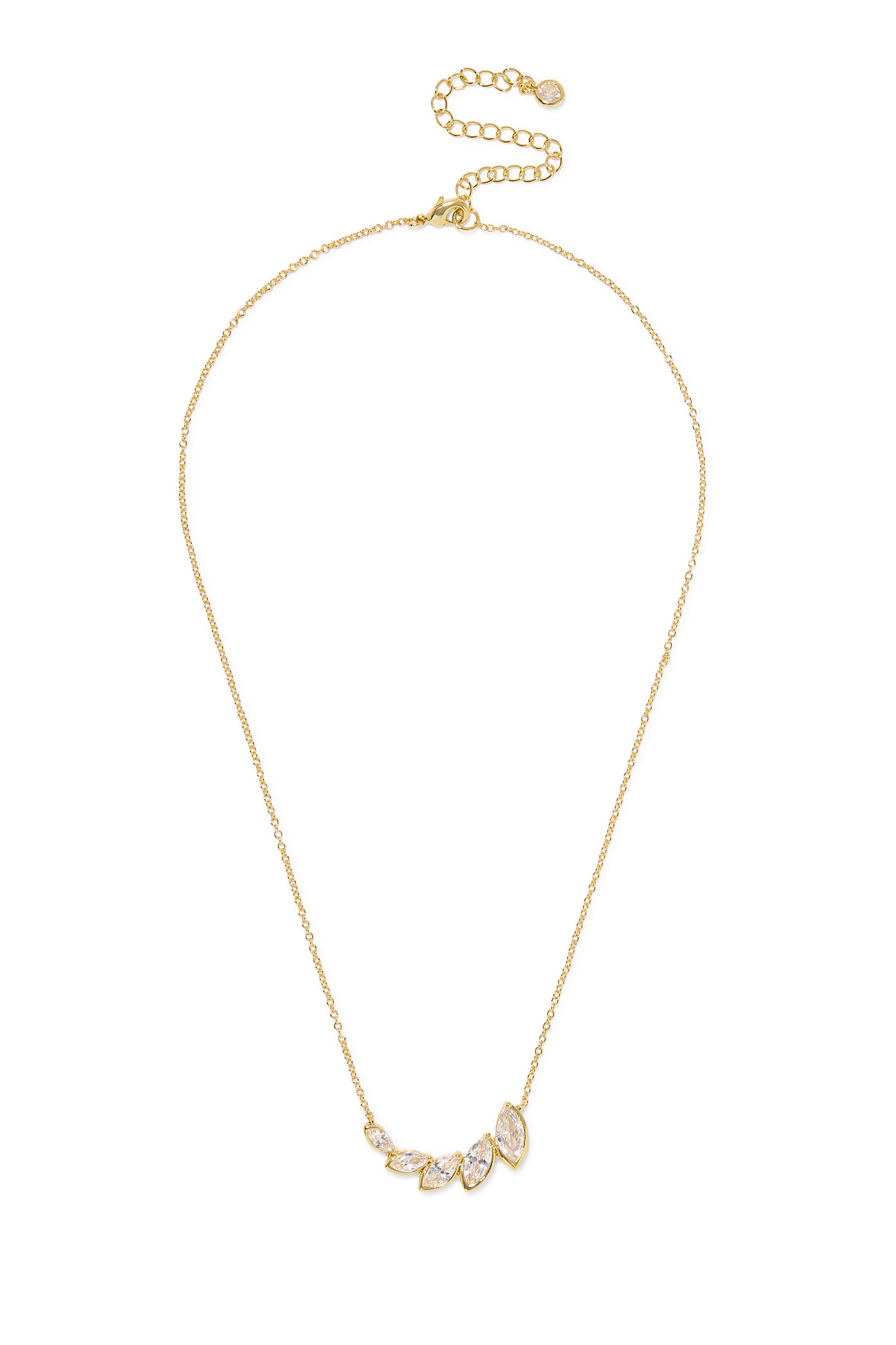 طقم مجوهرات قلادة مرصعة بحجر زركونيا بتصميم كمثرى