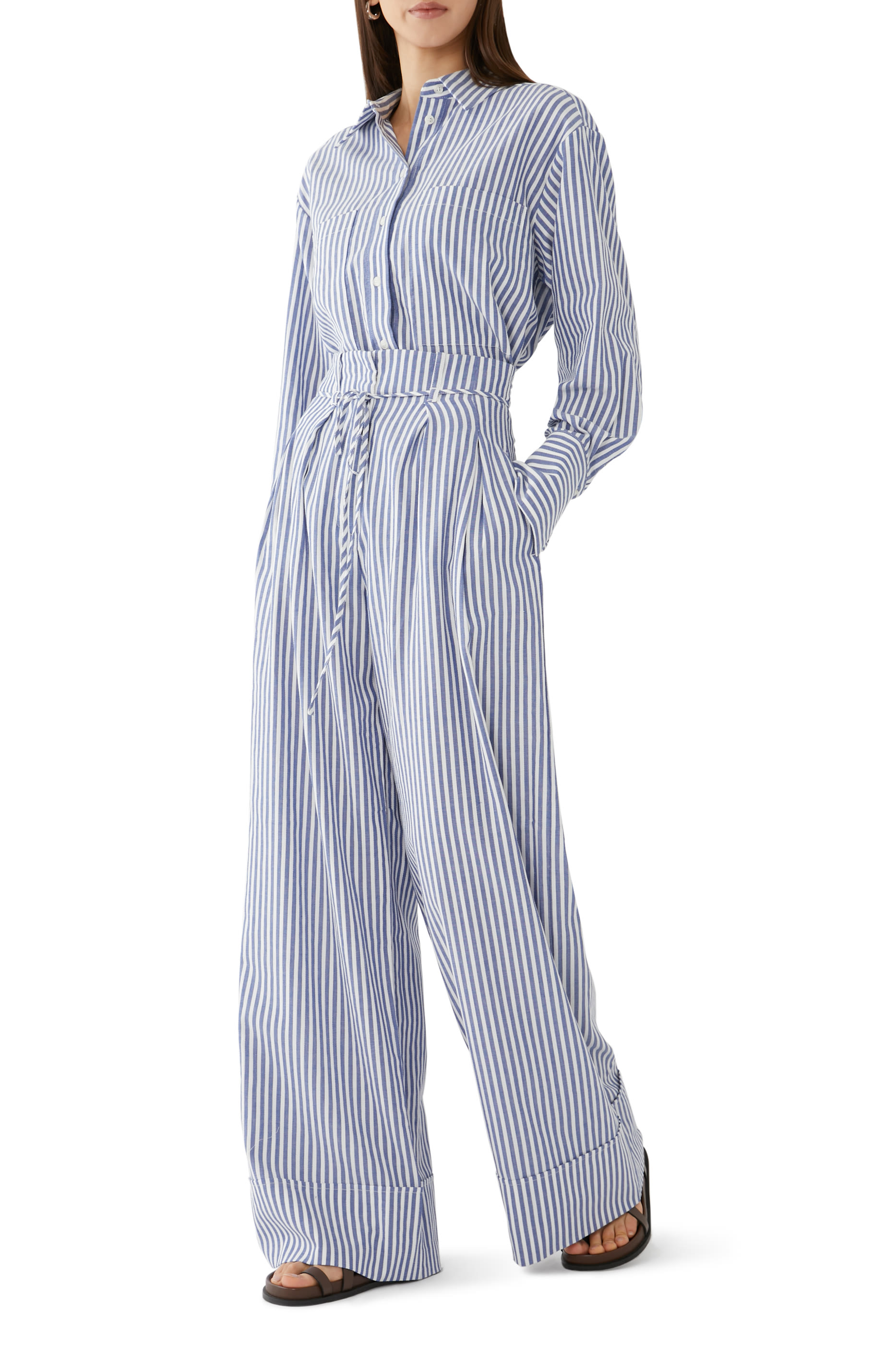 بنطال ياسمين بحزام