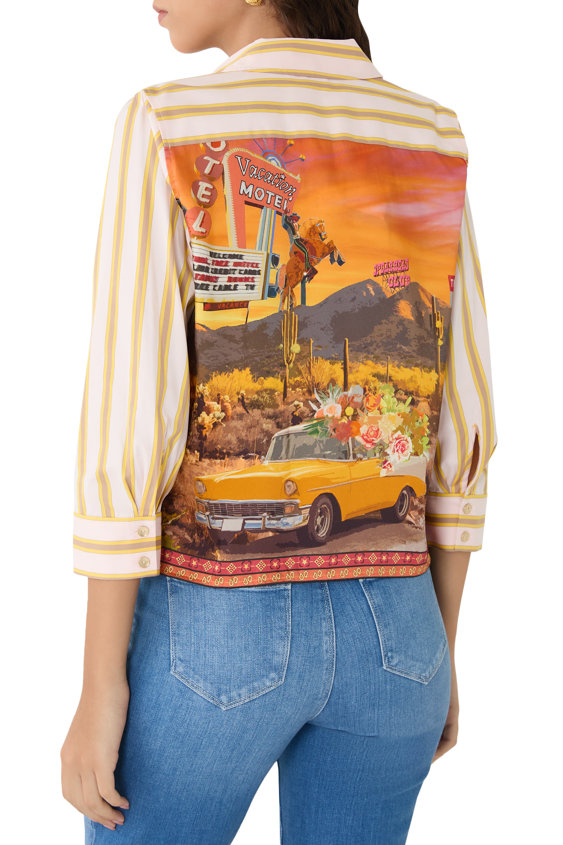 قميص بطبعة صحراء فاون