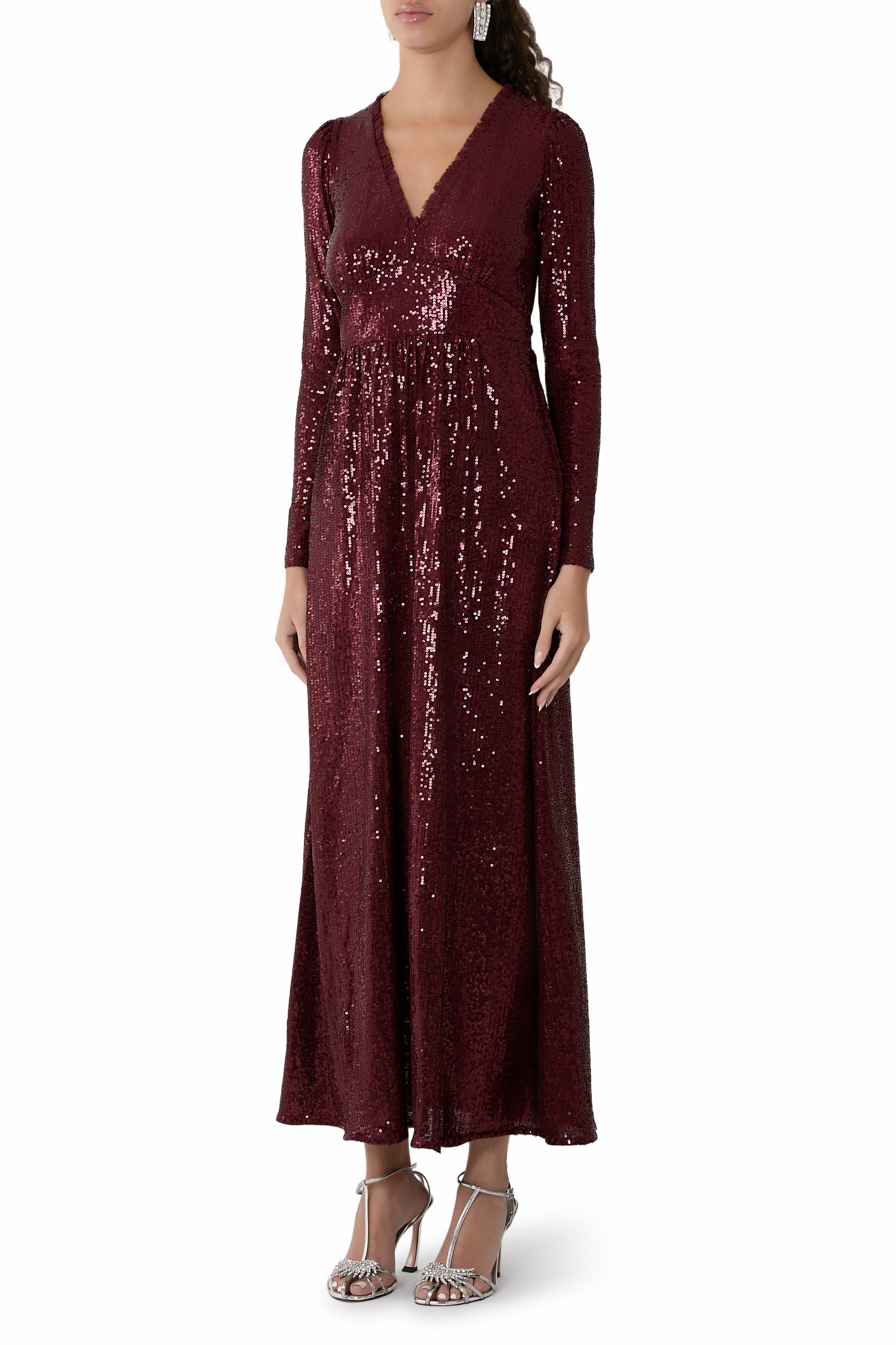 فستان سهرة تشيلسي بياقة V