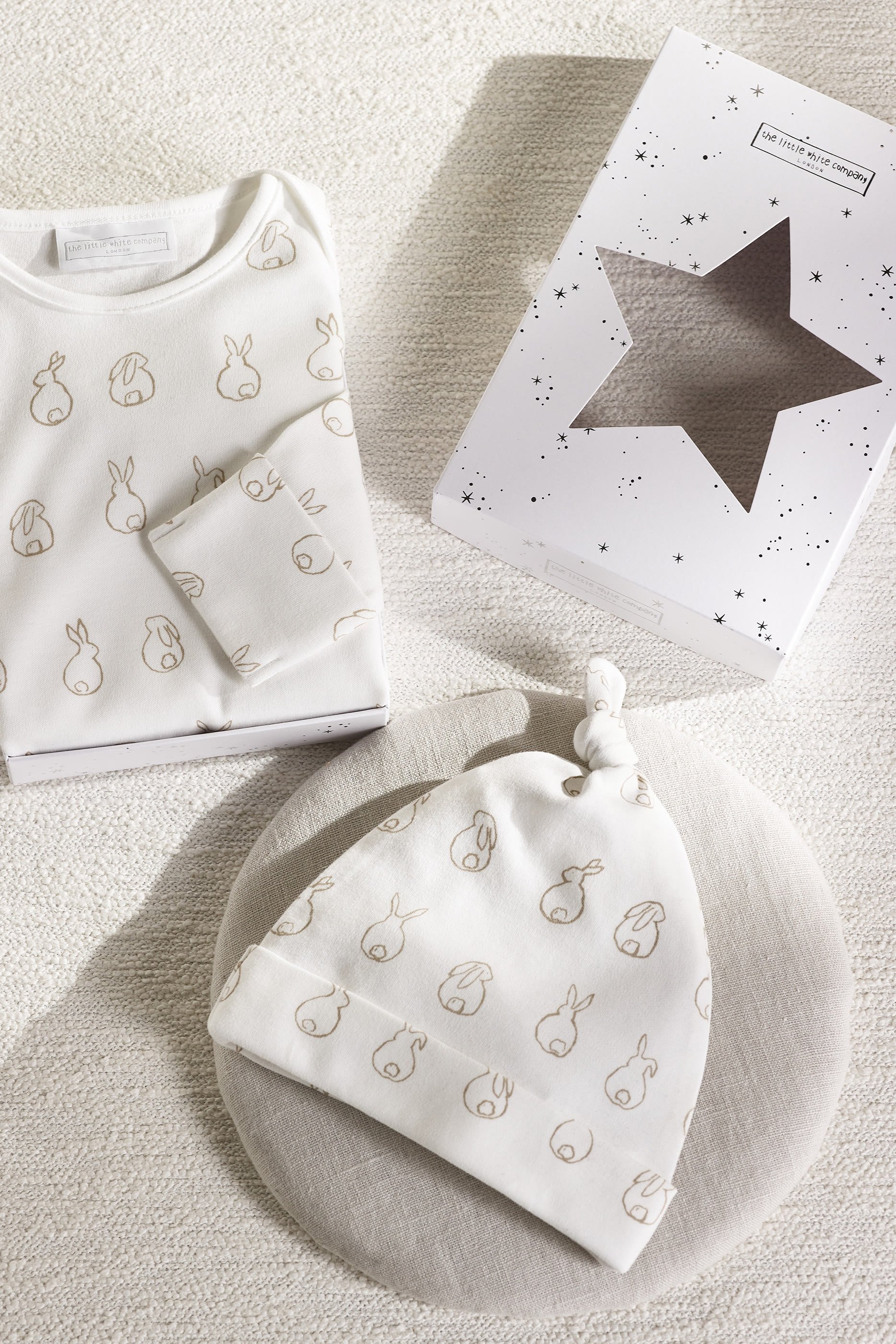 مجموعة هدايا سبرينغ باني للترحيب بالمولود الجديد قطن عضوي للأطفال