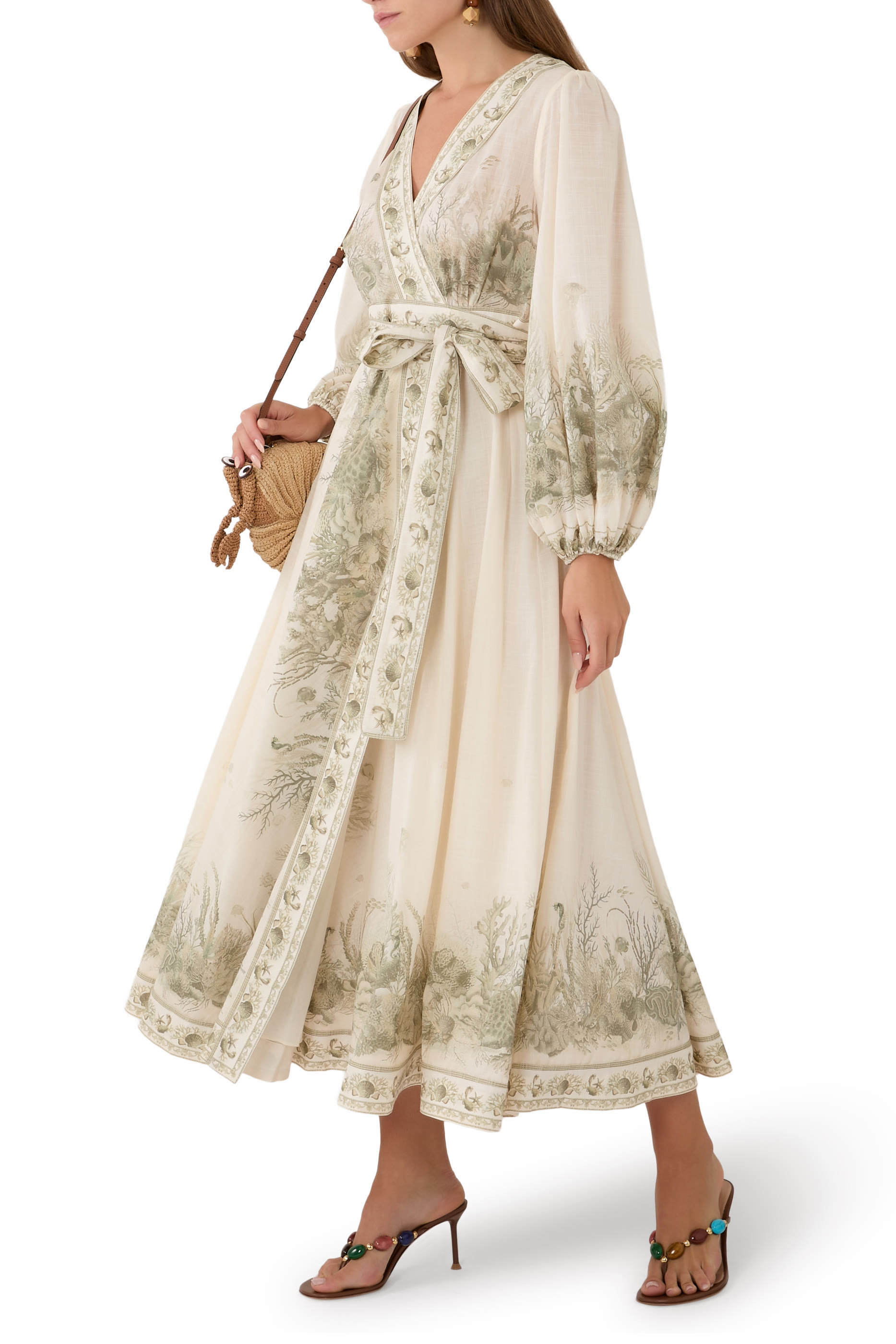 فستان واندر لاست بتصميم ملفوف متوسط الطول