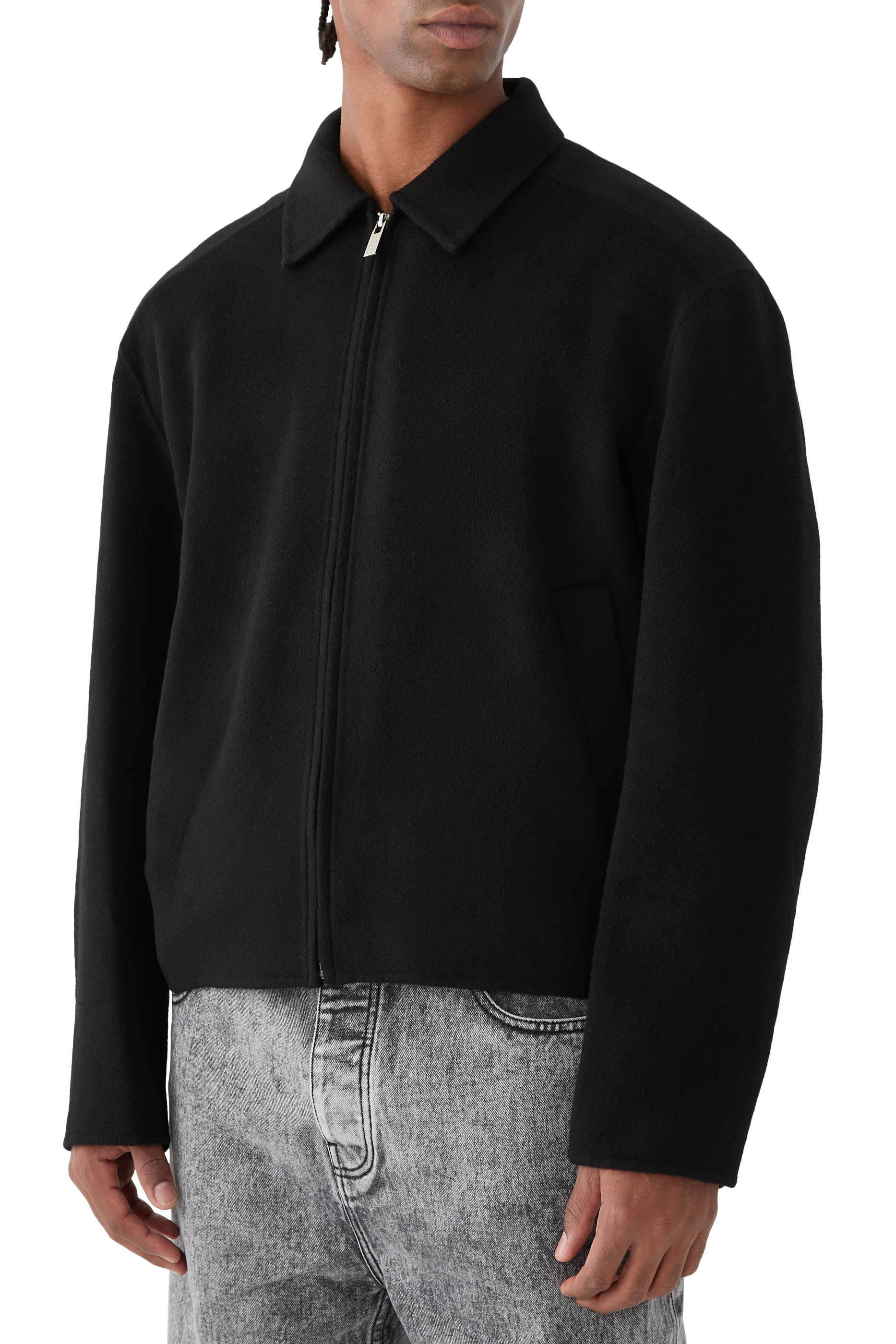 جاكيت بوجهين صوف