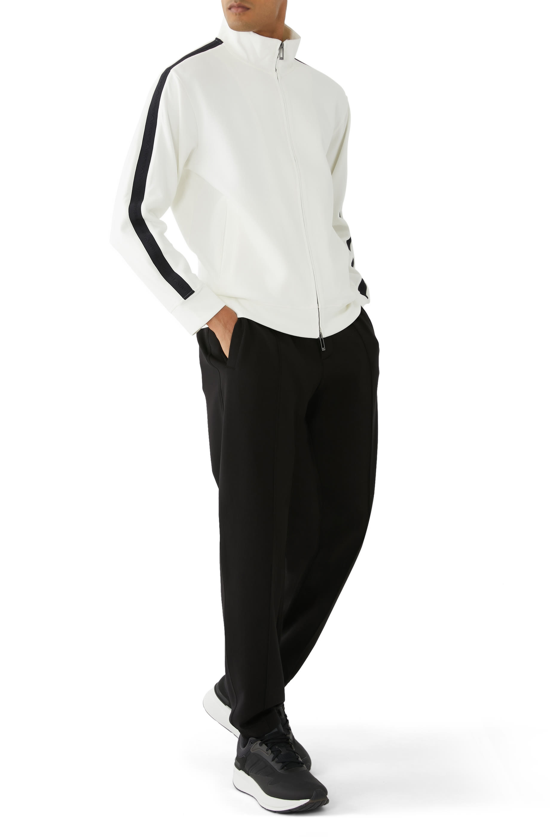 بنطال جرسيه بحياكة مزدوجة