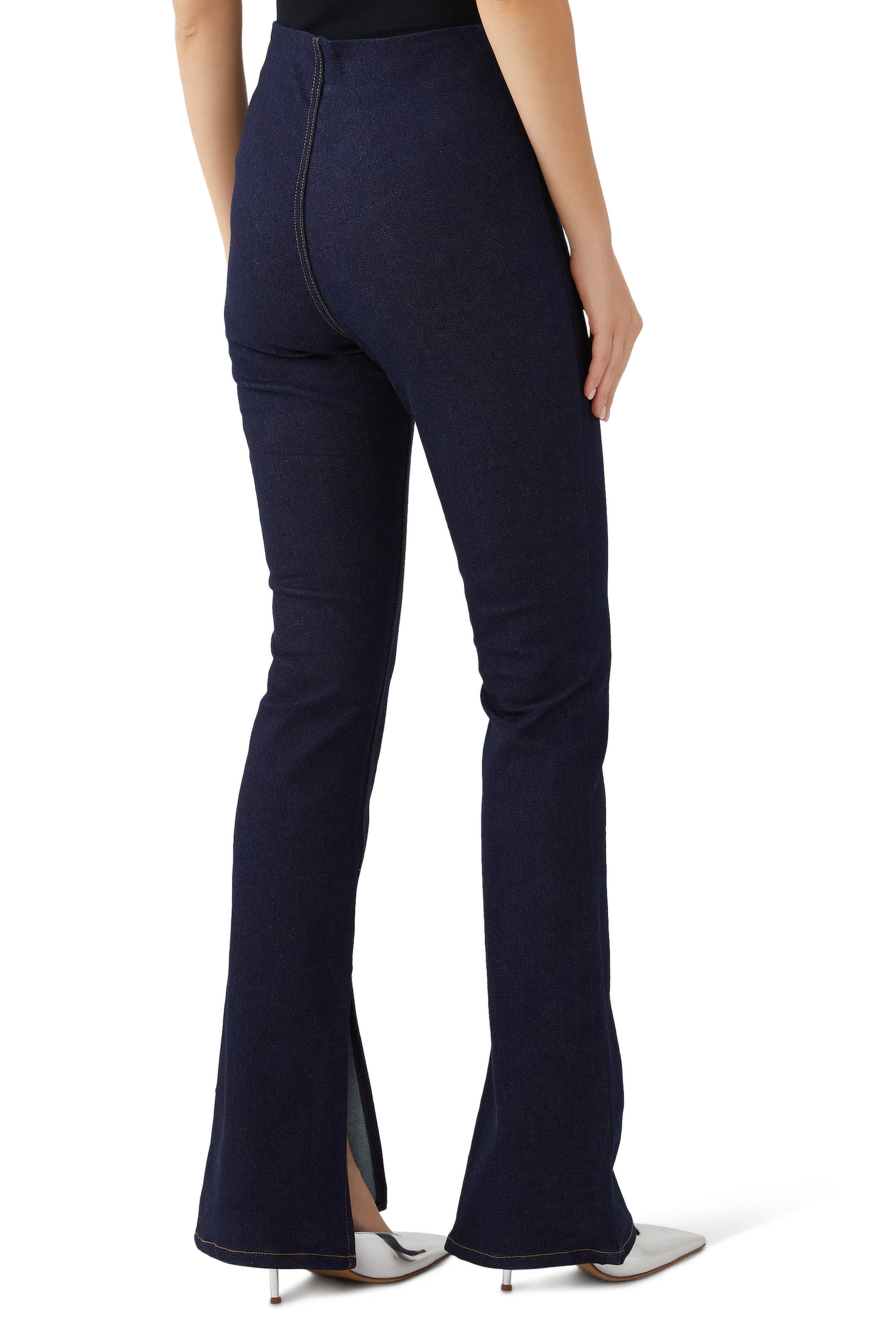 لغينغز دنيم بحافة مفتوحة