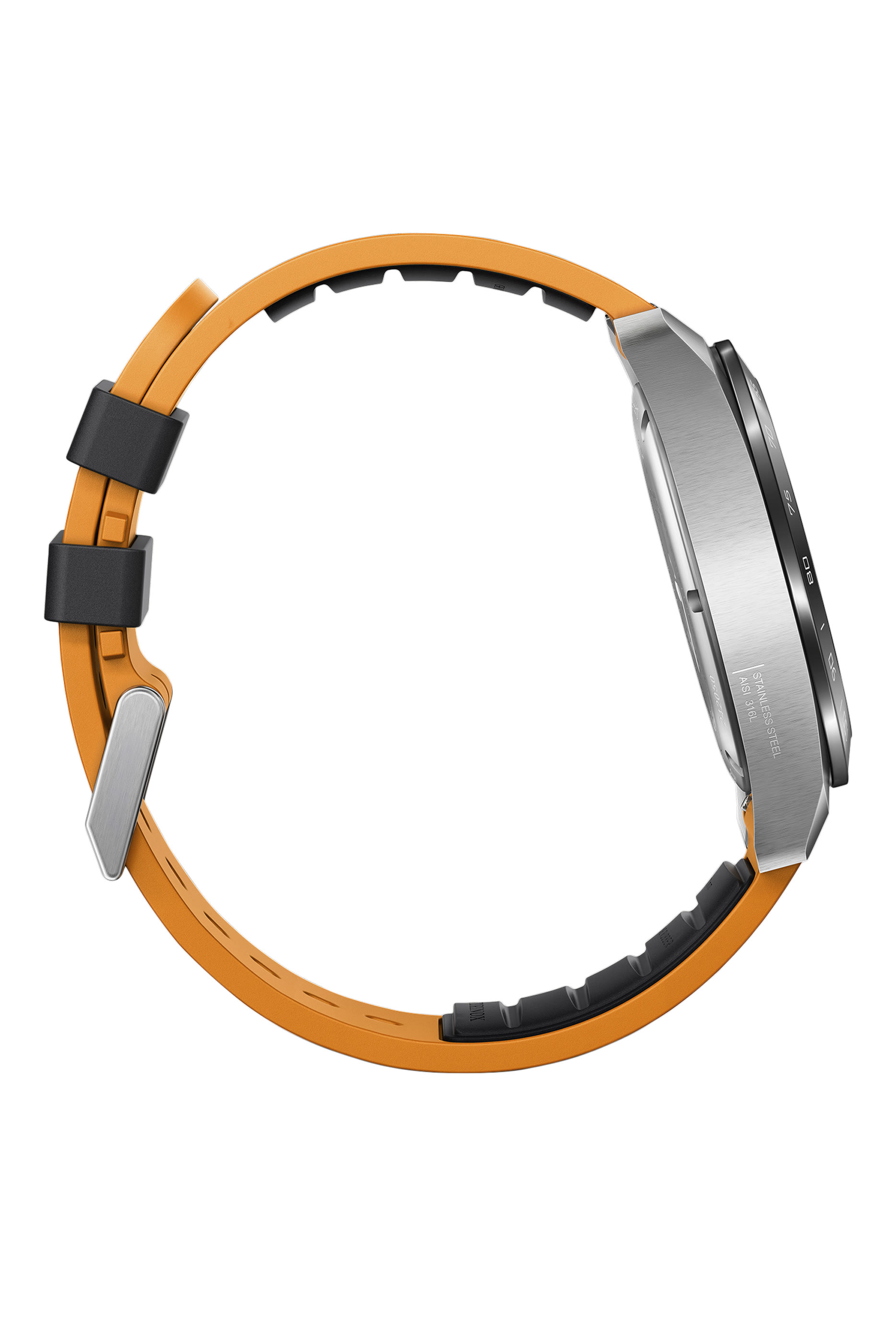 ساعة كرونوغراف سويس ارمي، ستانلس ستيل ومطاط