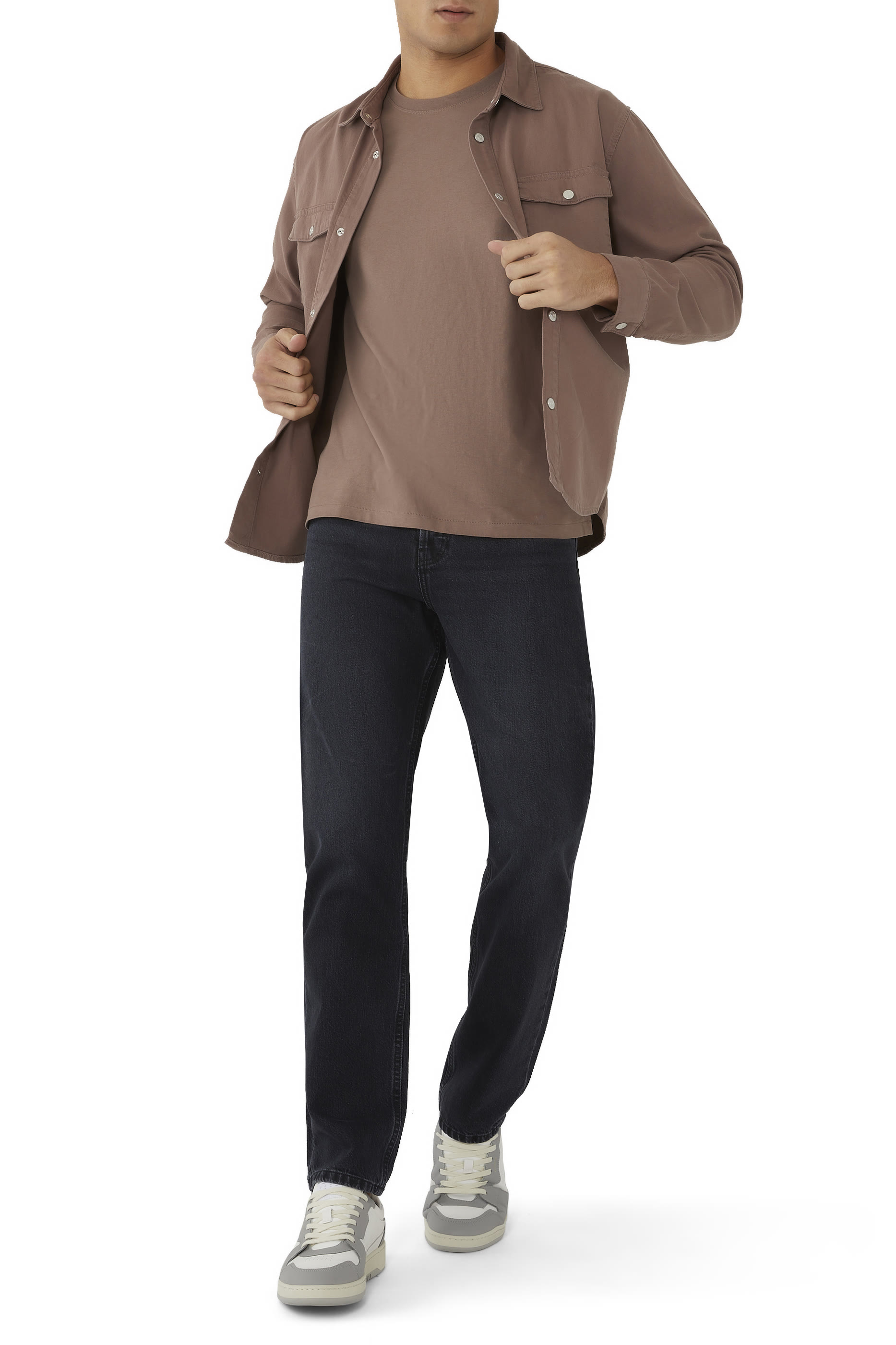 تيشيرت بشعار الماركة قطن