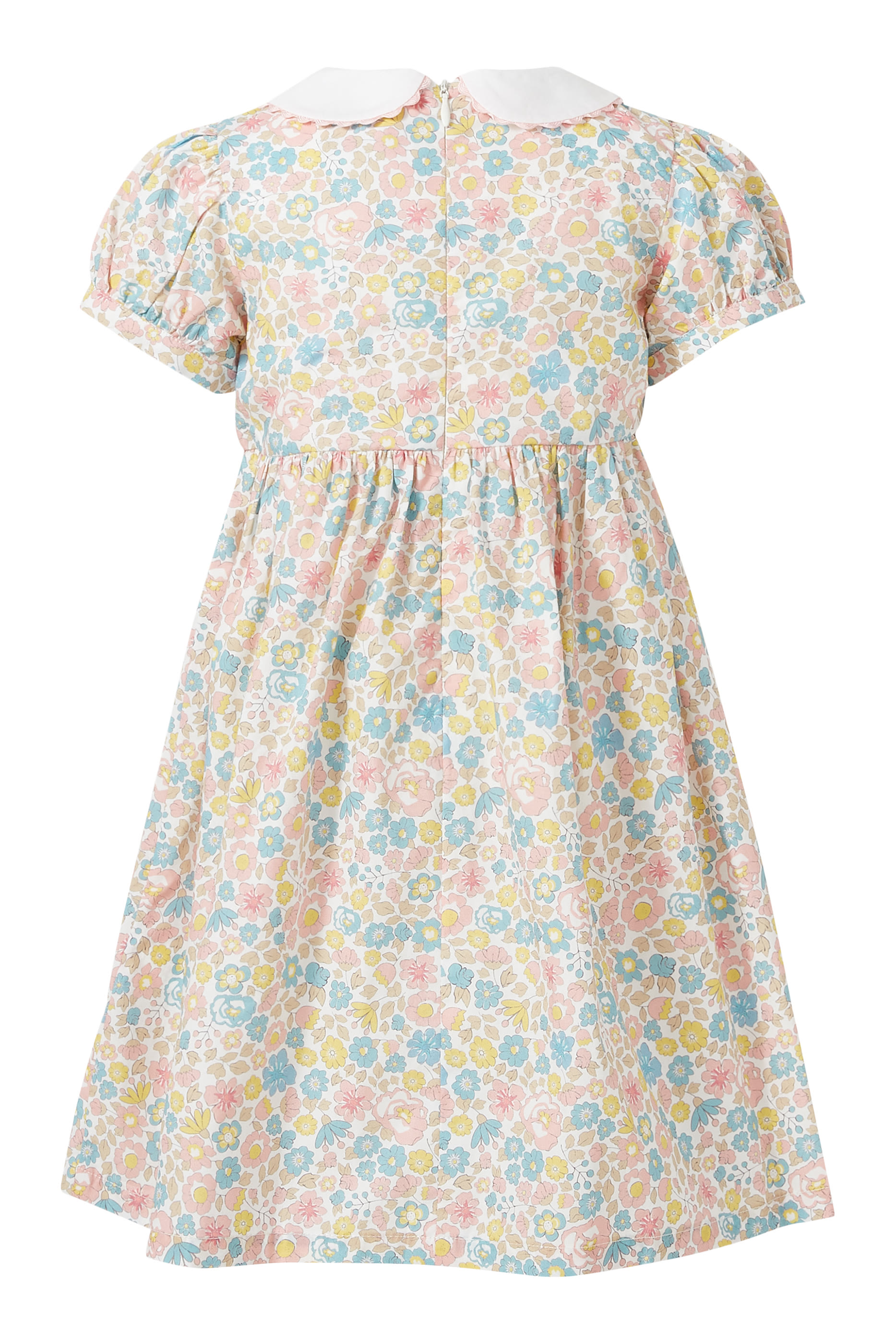 طقم فستان بنقشة زهور وسروال داخلي للأطفال