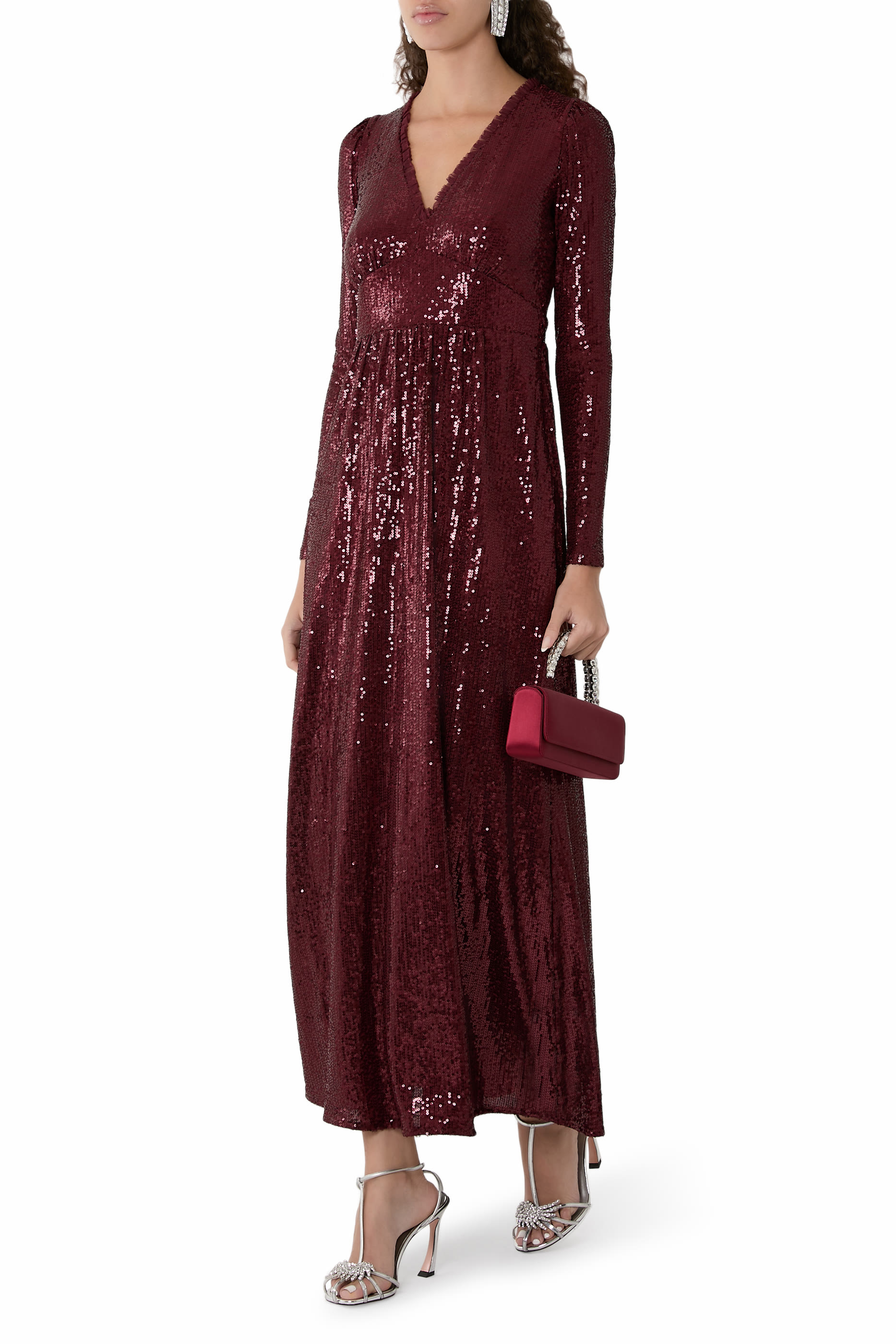 فستان سهرة تشيلسي بياقة V