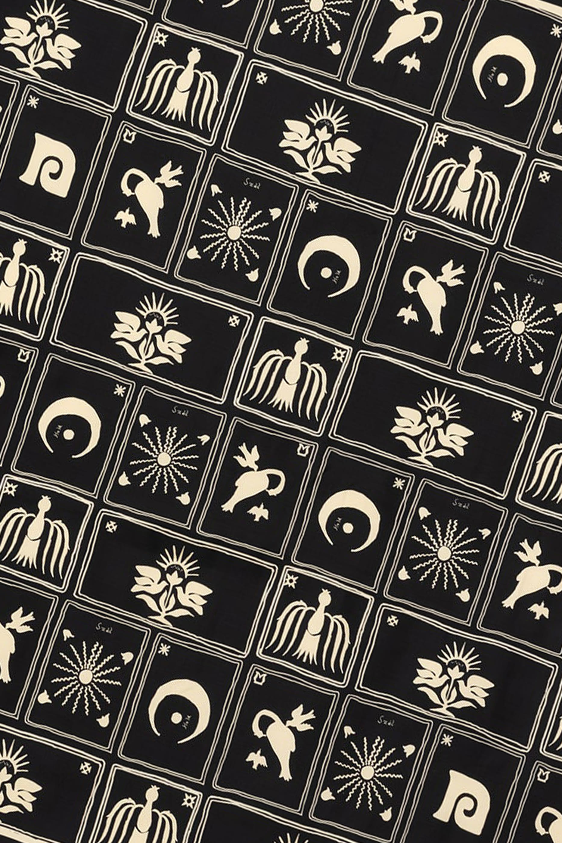 وشاح مياني حرير بطبعات