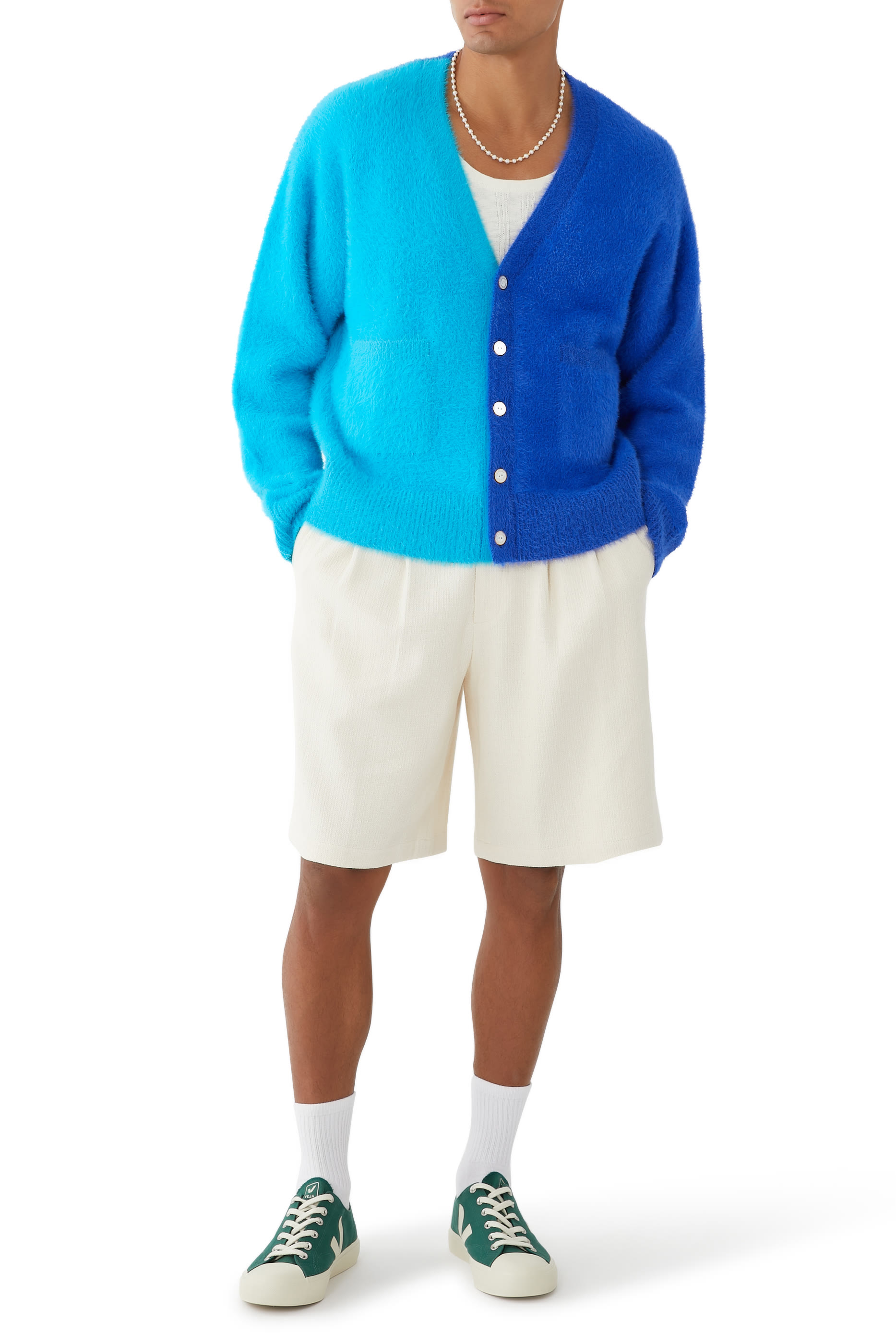 كارديجان ناعم بنقشة هارليكوين