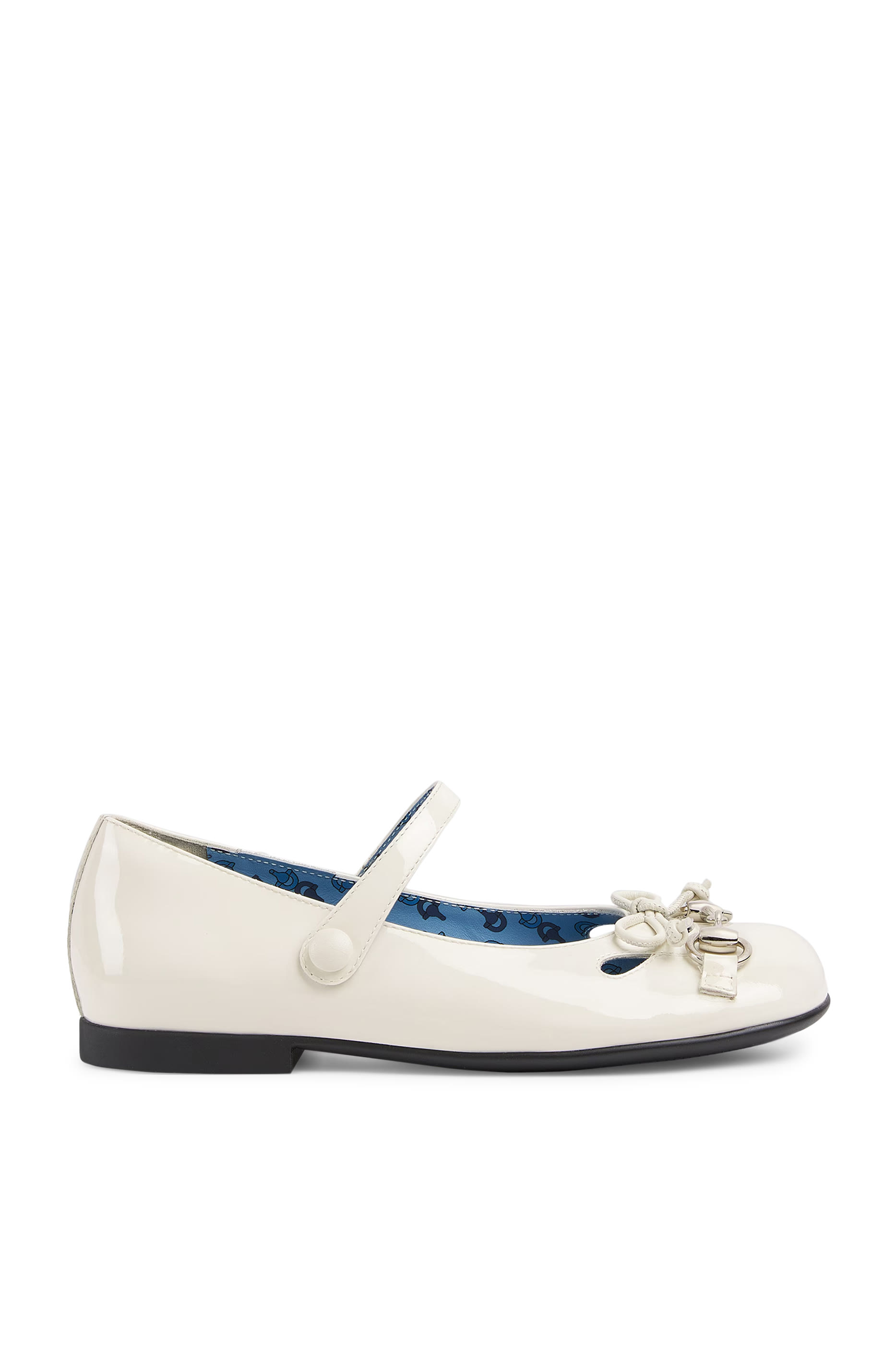 حذاء باليرينا بكعب مسطح بشعار الماركة للأطفال