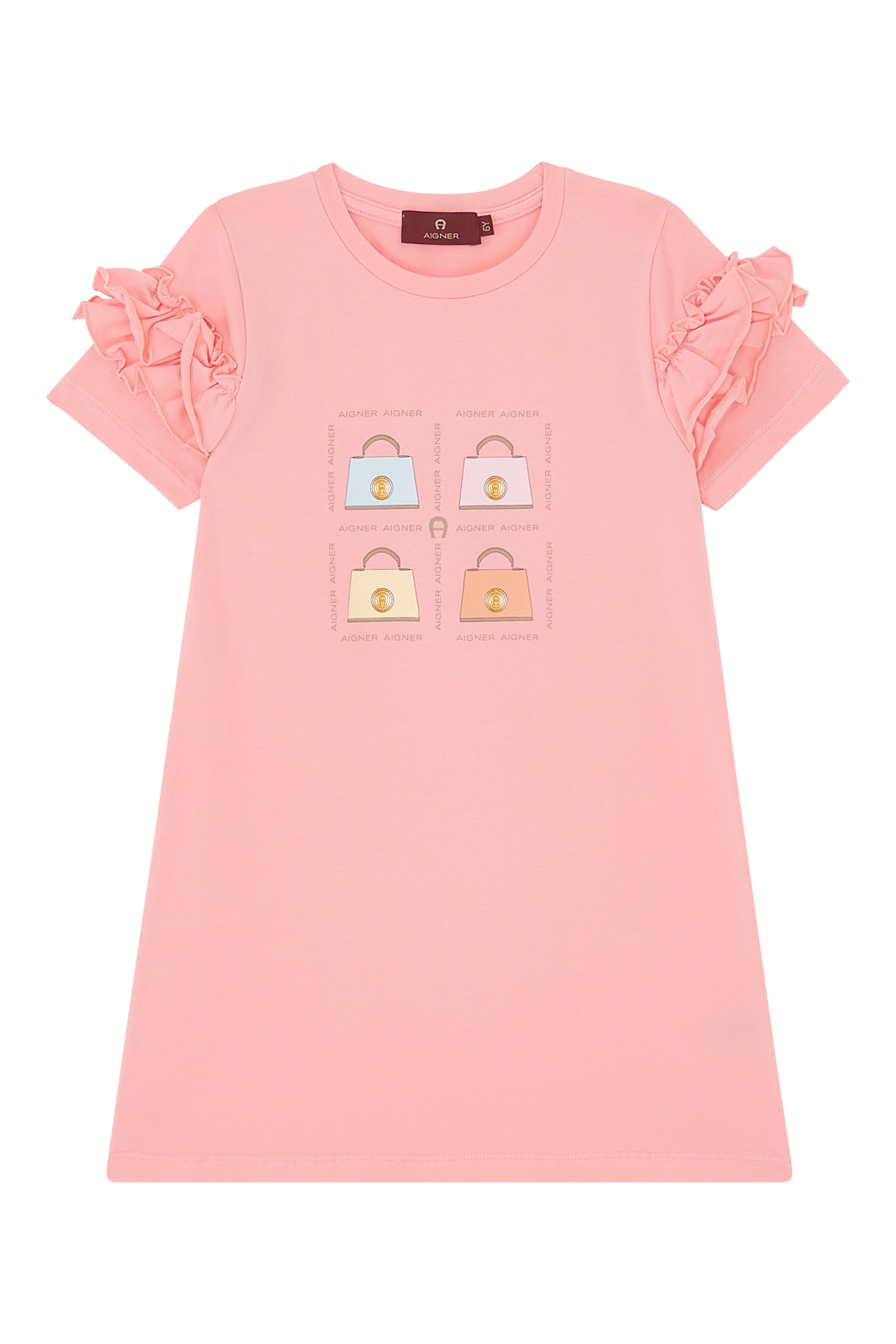 فستان بطبعات حقيبة يد للأطفال