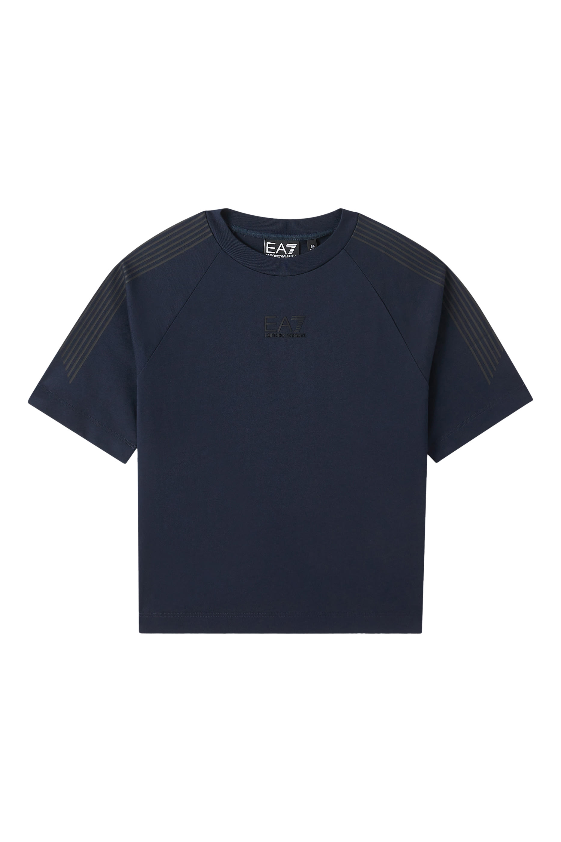 تيشيرت بطبعة شعار 7 خطوط وشعار الماركة