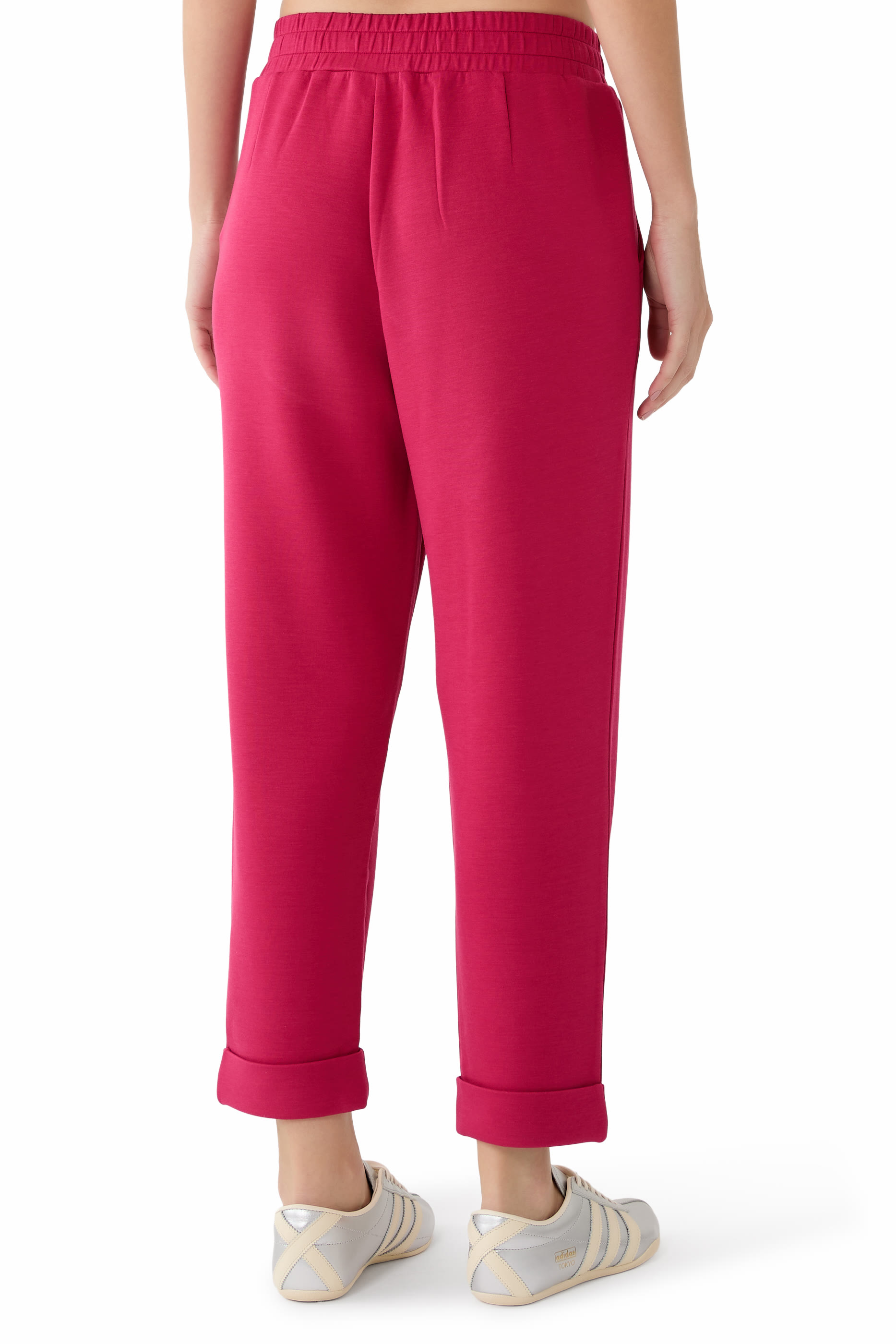 بنطال بأسوار كاحل مطوية 28.5 بوصة