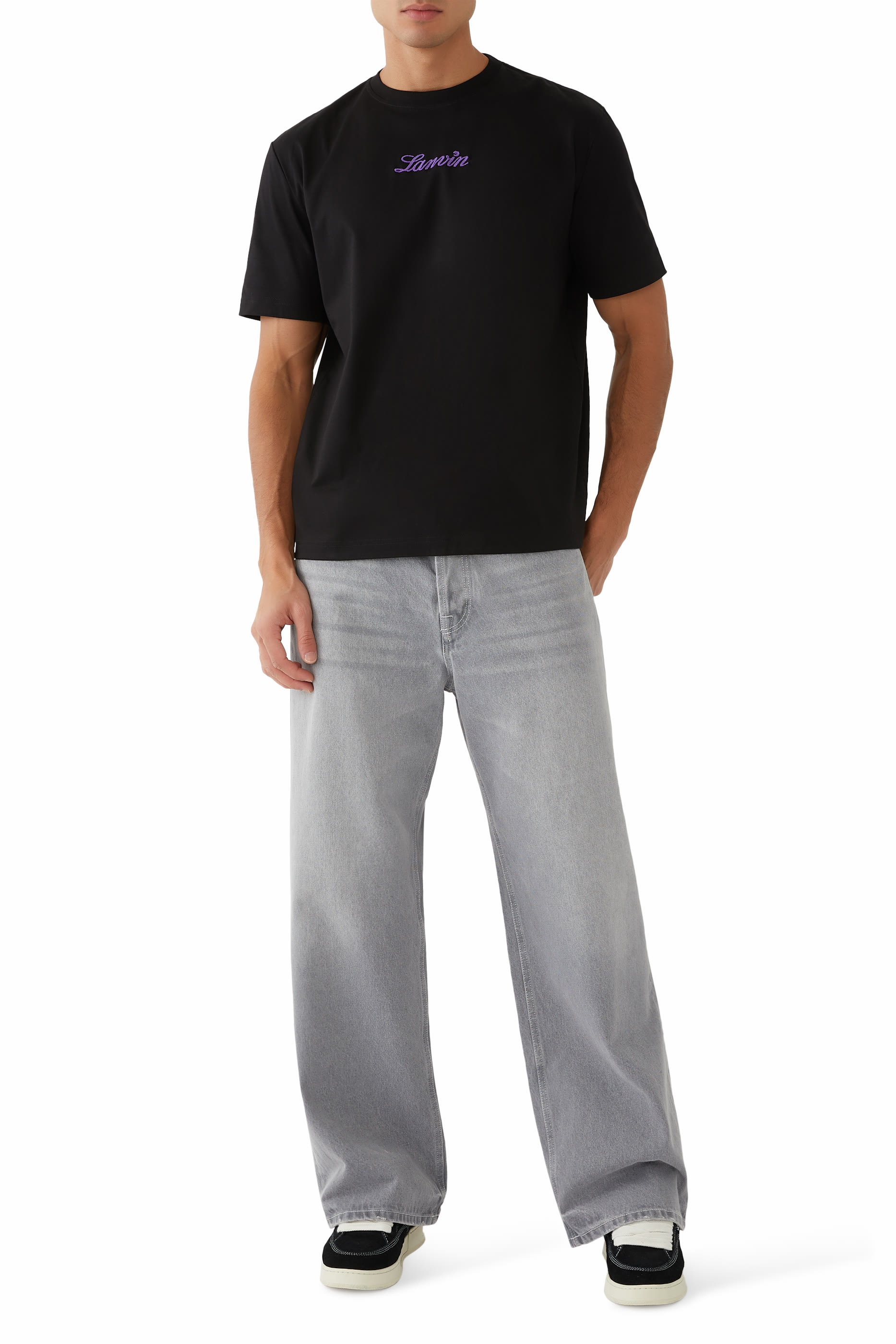 تيشيرت قطن بشعار الماركة