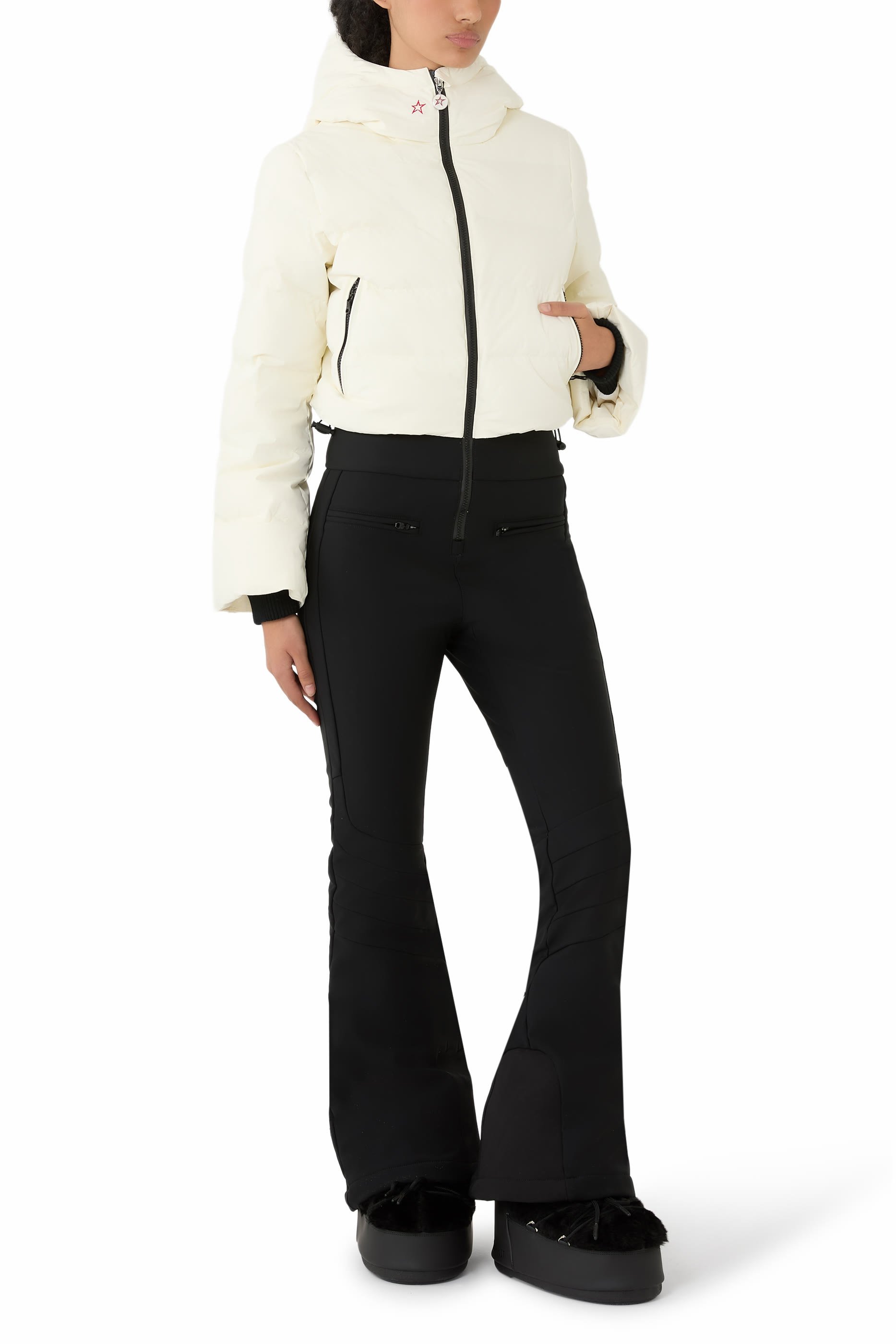 بدلة تزلج بولار بحواف واسعة