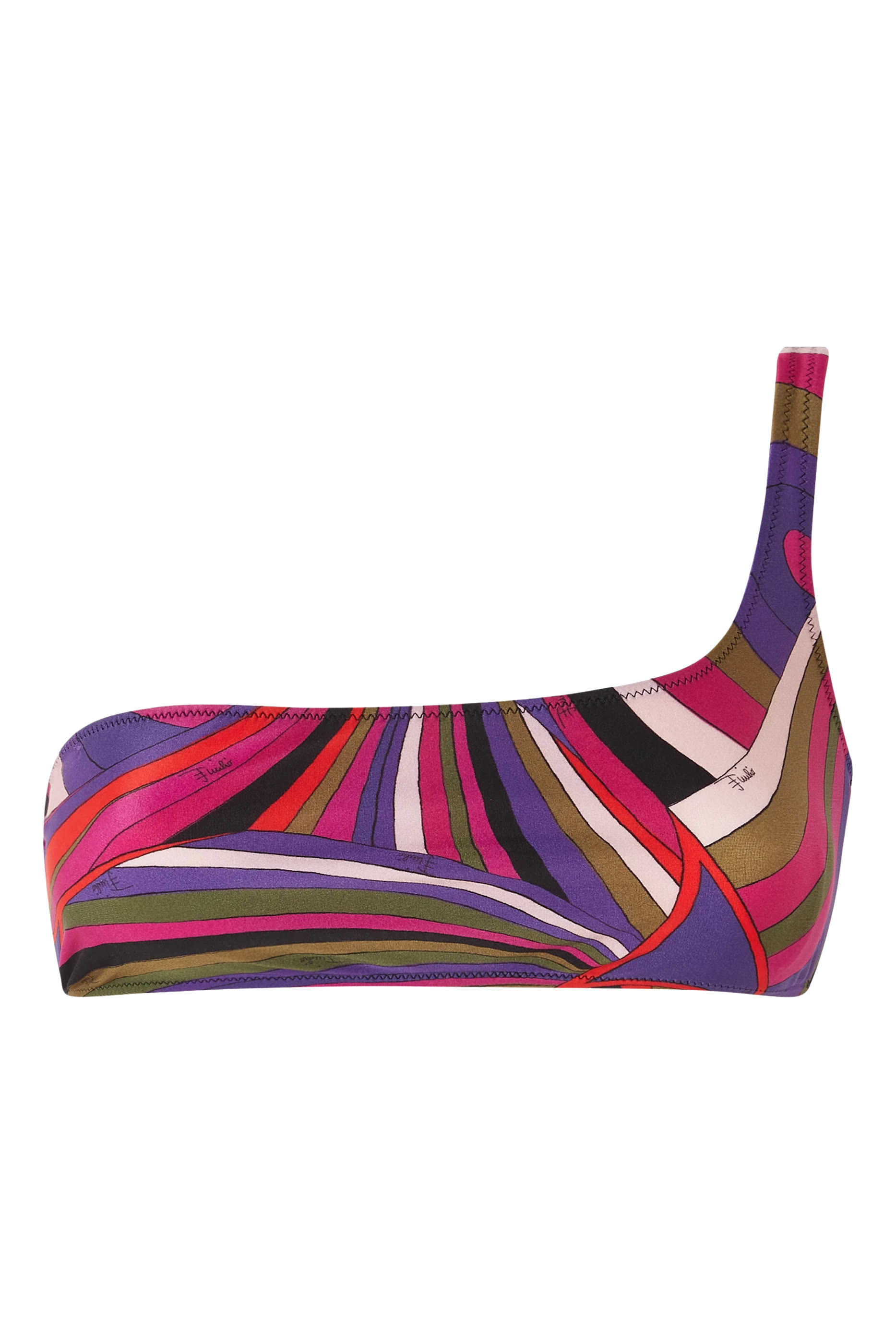 قطعة بيكيني علوية بكتف مكشوف ونقشة ايريد