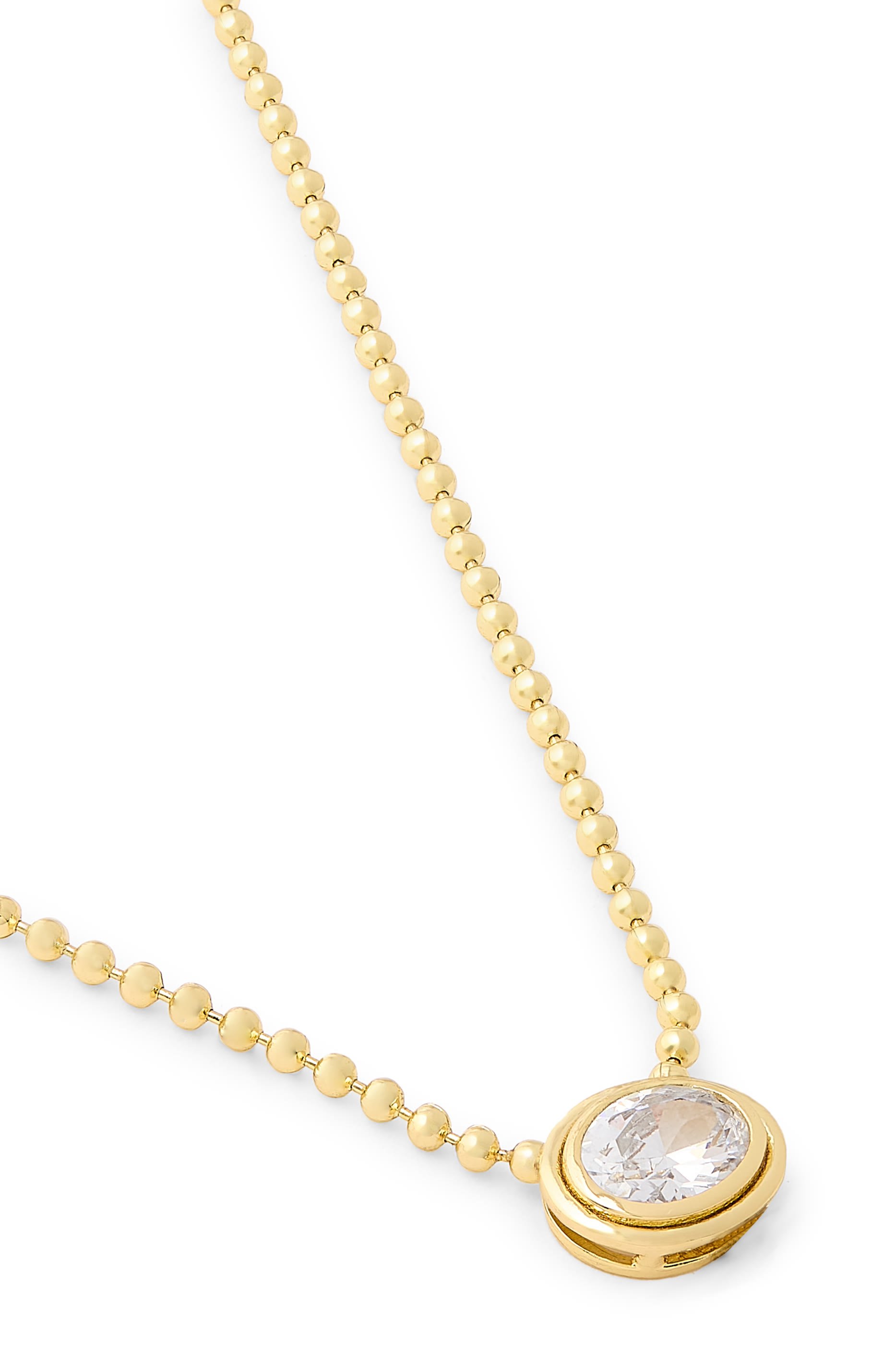 قلادة بدلاية مرصعة بأحجار زركونيا مكعبة