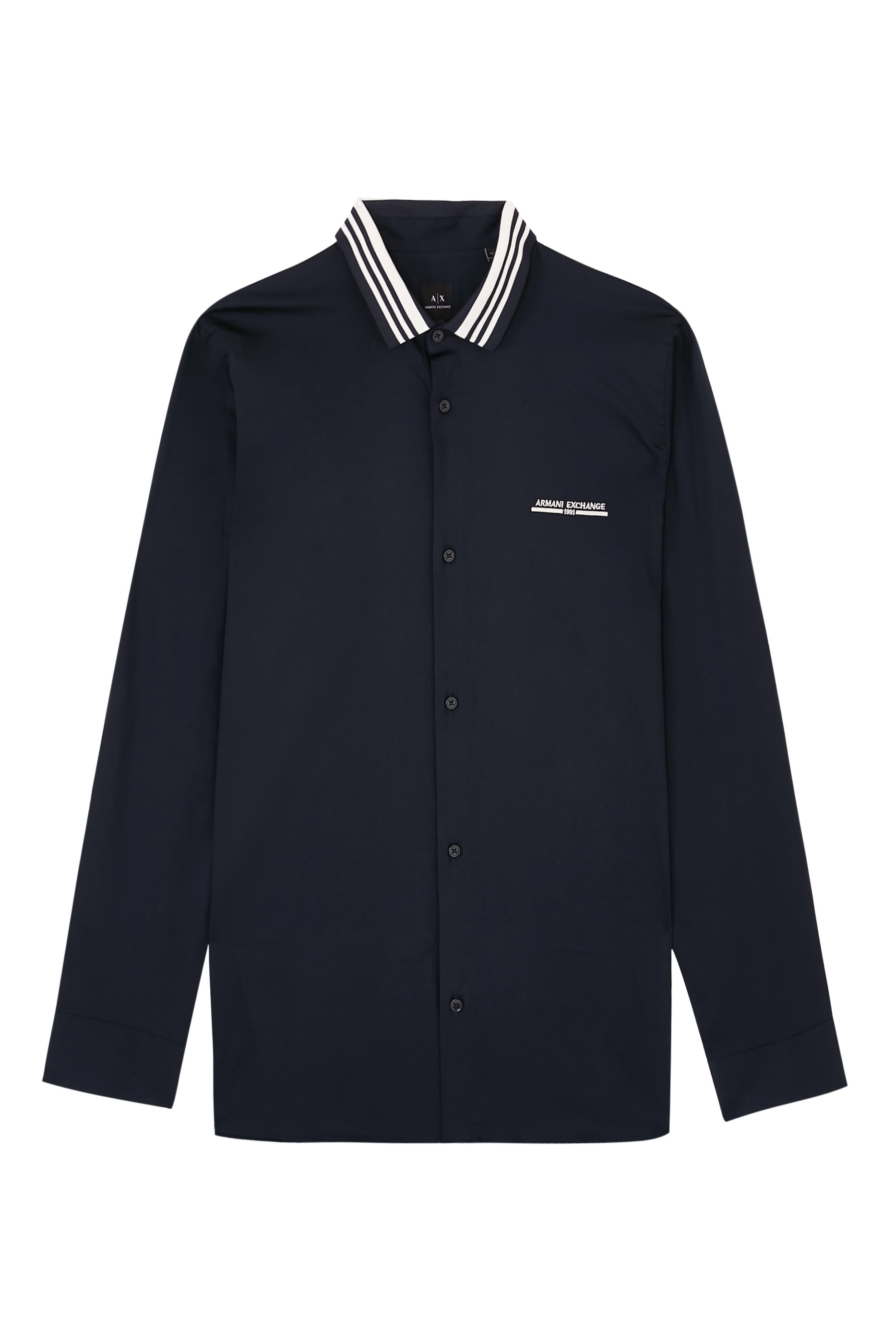 قميص مارينا بأكمام طويلة وشعار الماركة