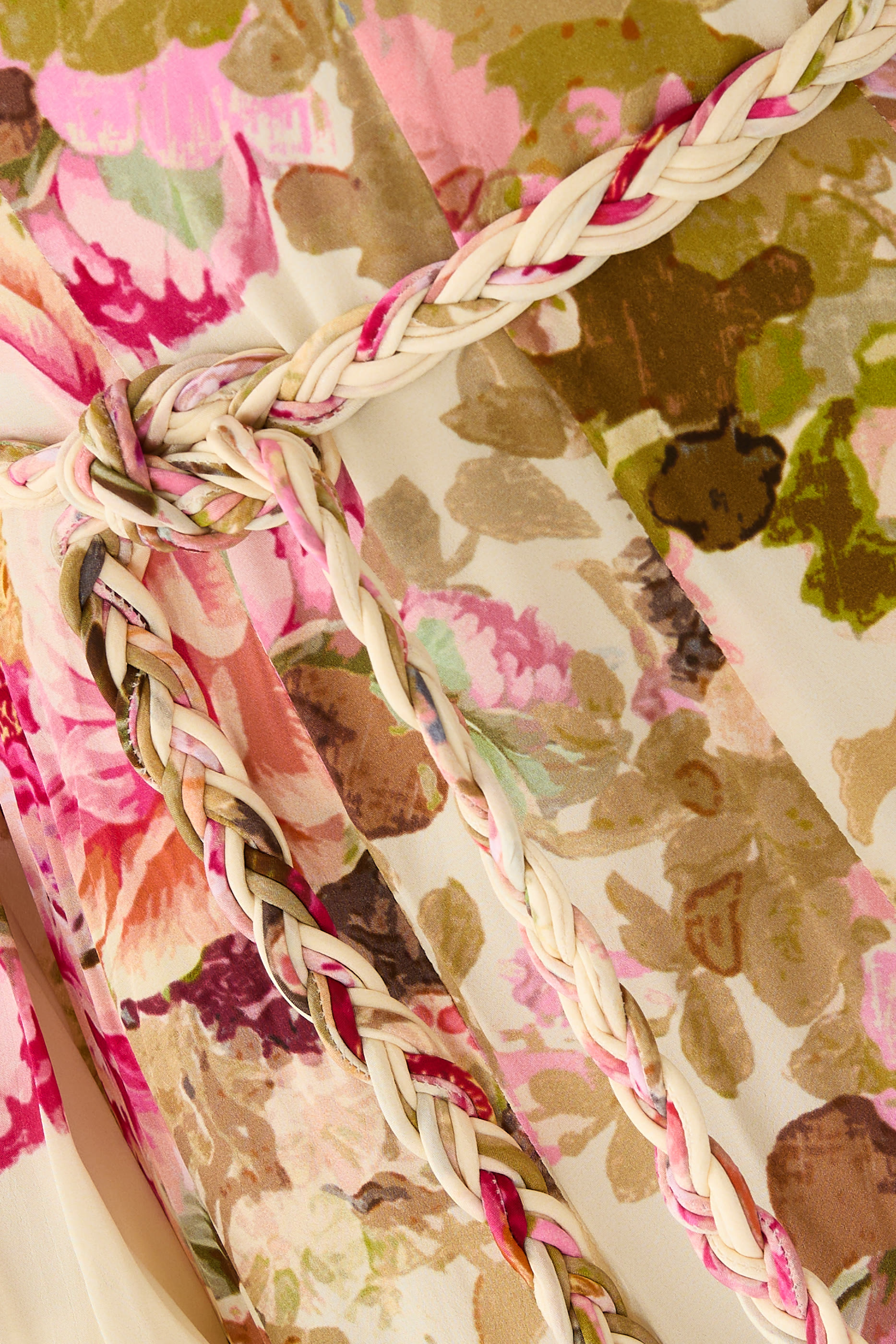 فستان ساما طويل بنقشة زهور