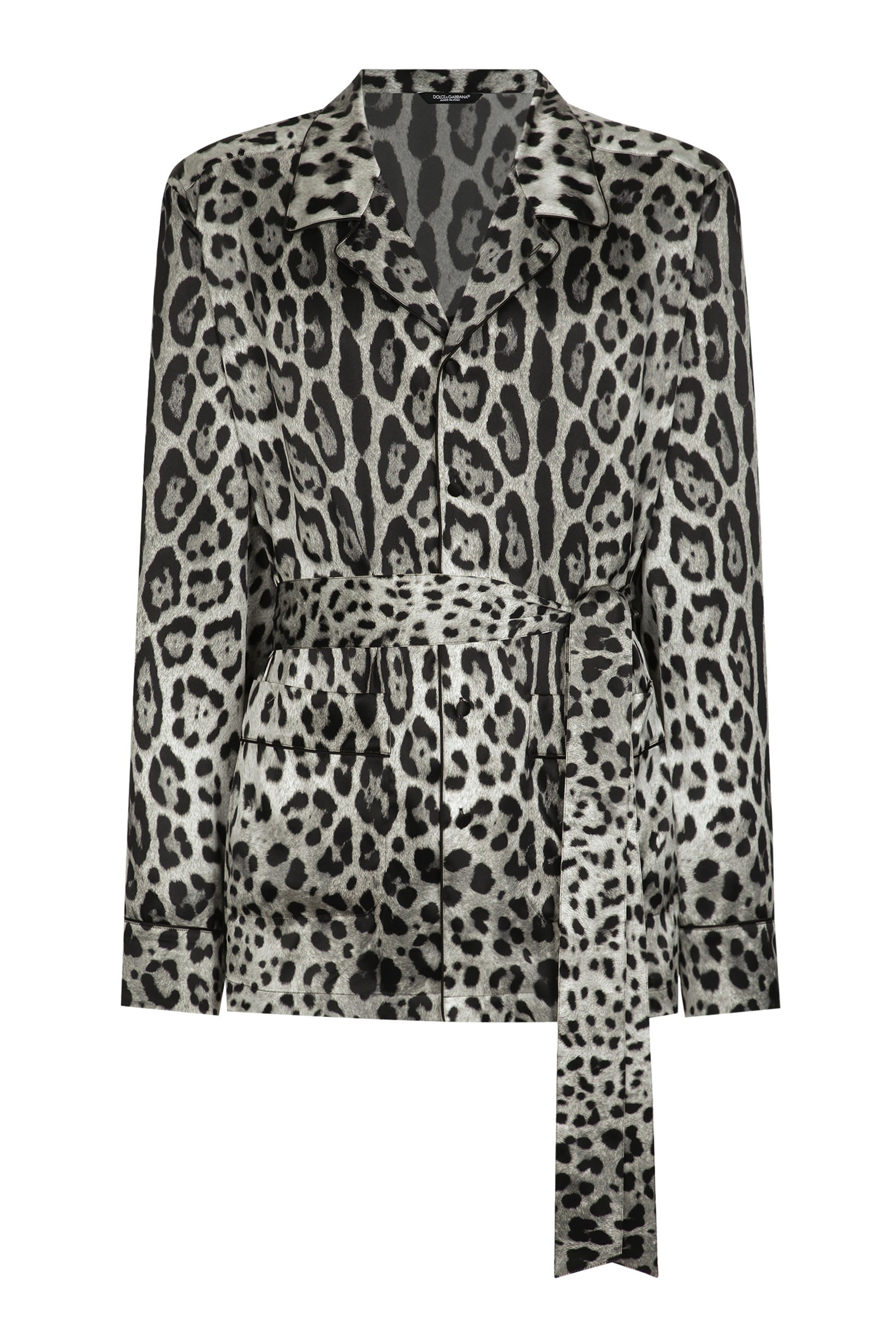 روب حمام بنقشة جلد الفهد ساتان