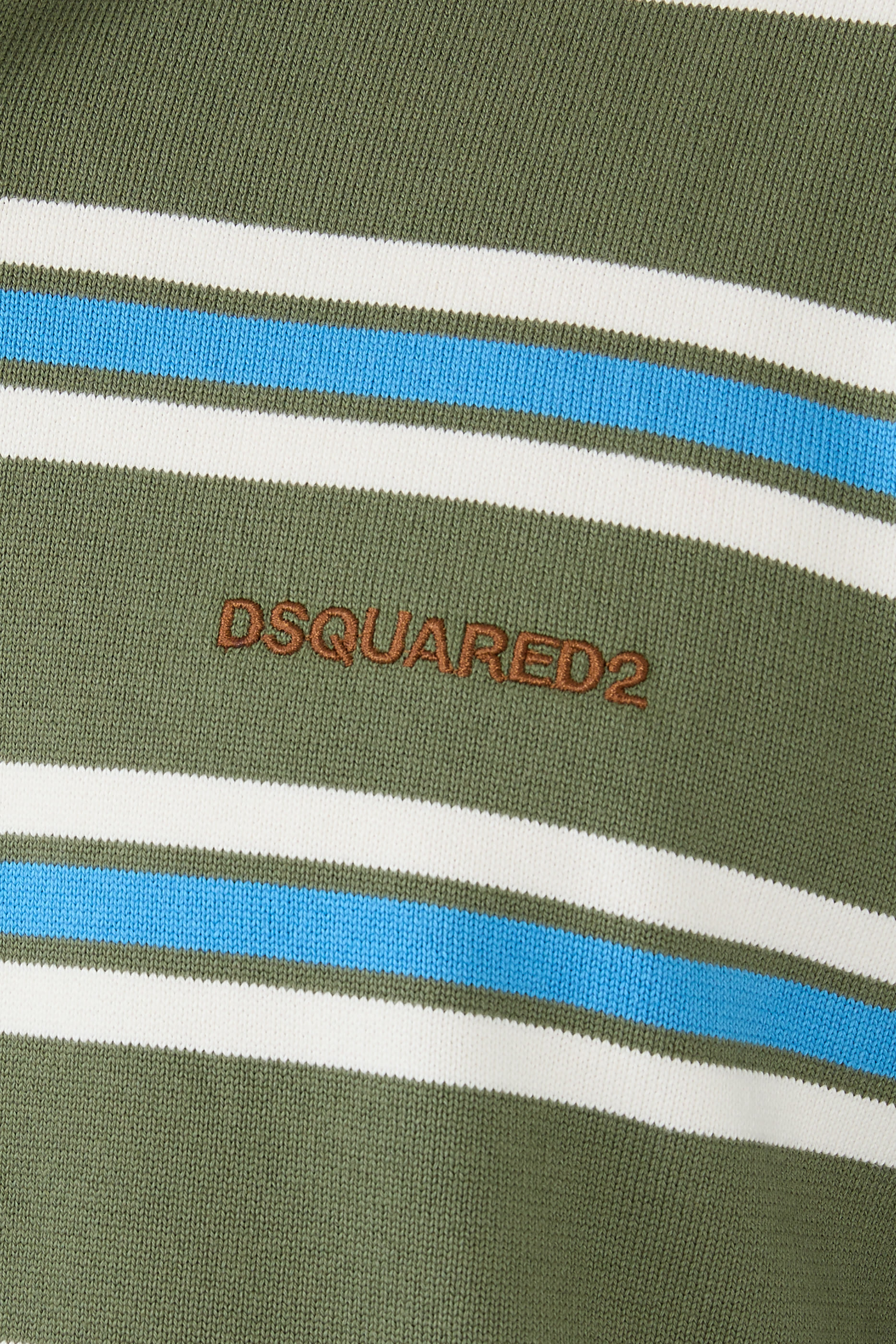 قميص بولو منسوج بنقشة مخططة