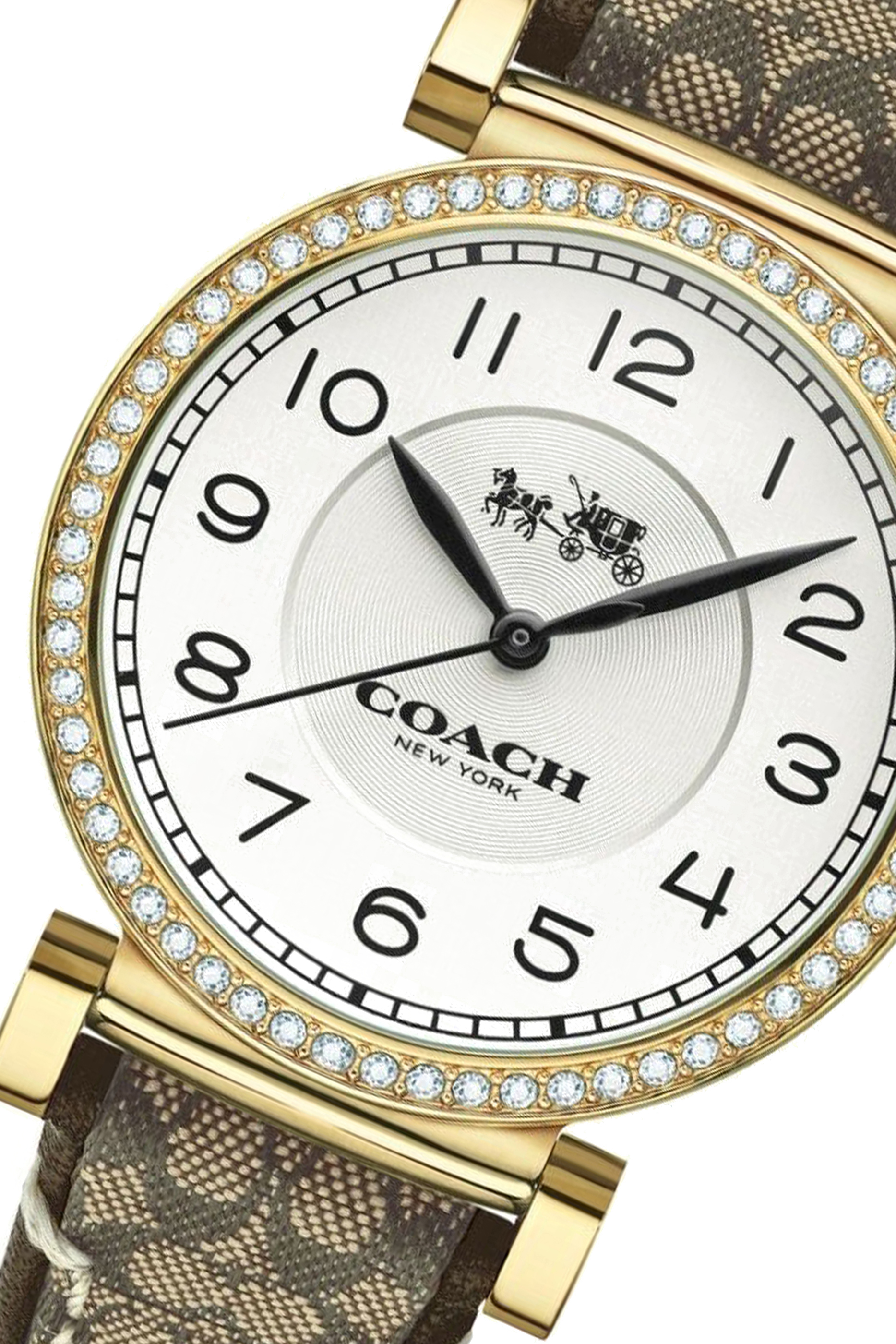 ساعة ماديسون مقاس 32 مم بحرف شعار الماركة جلد