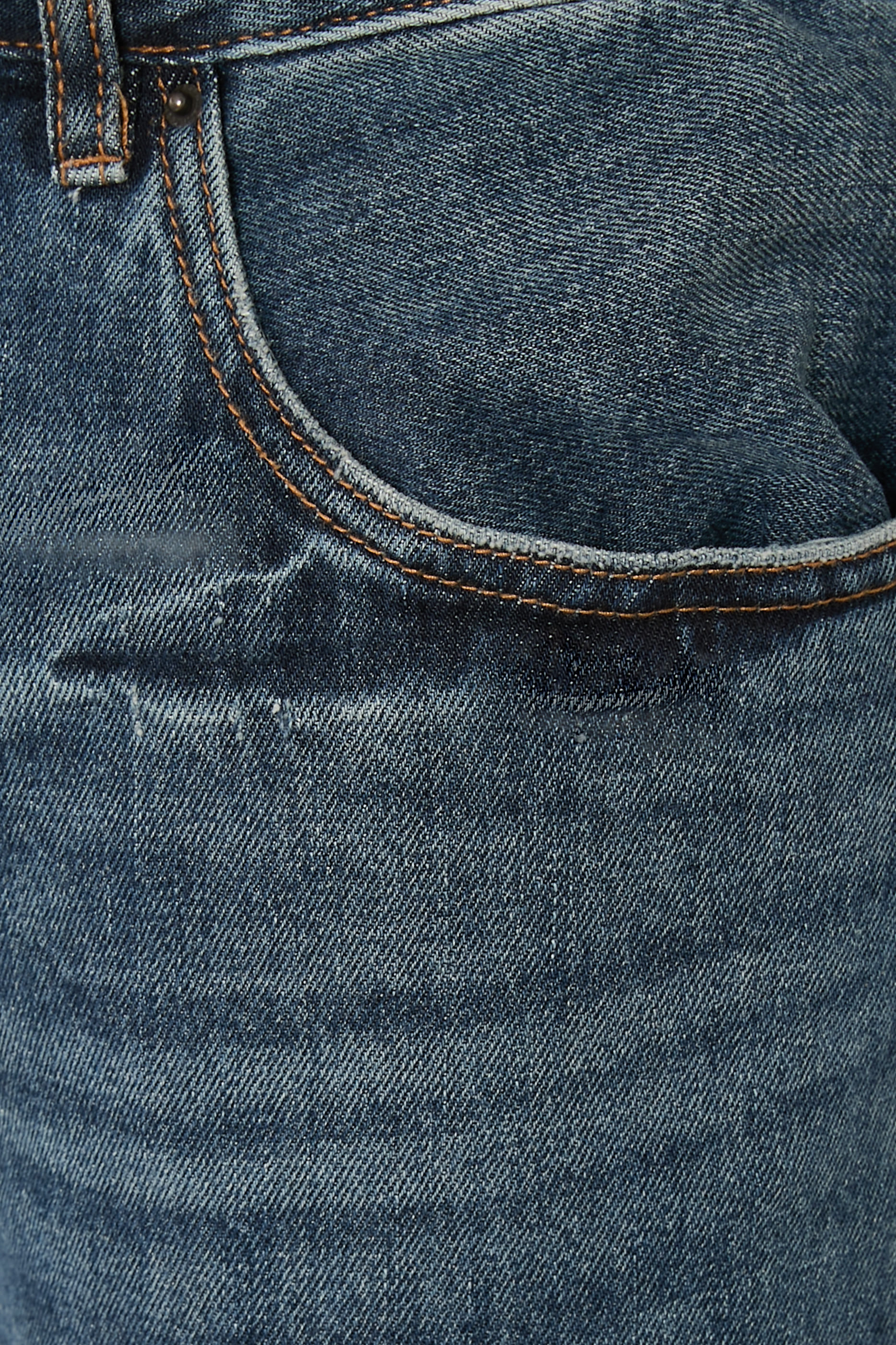 بنطال بقصة ضيقة بخمسة جيوب دنيم