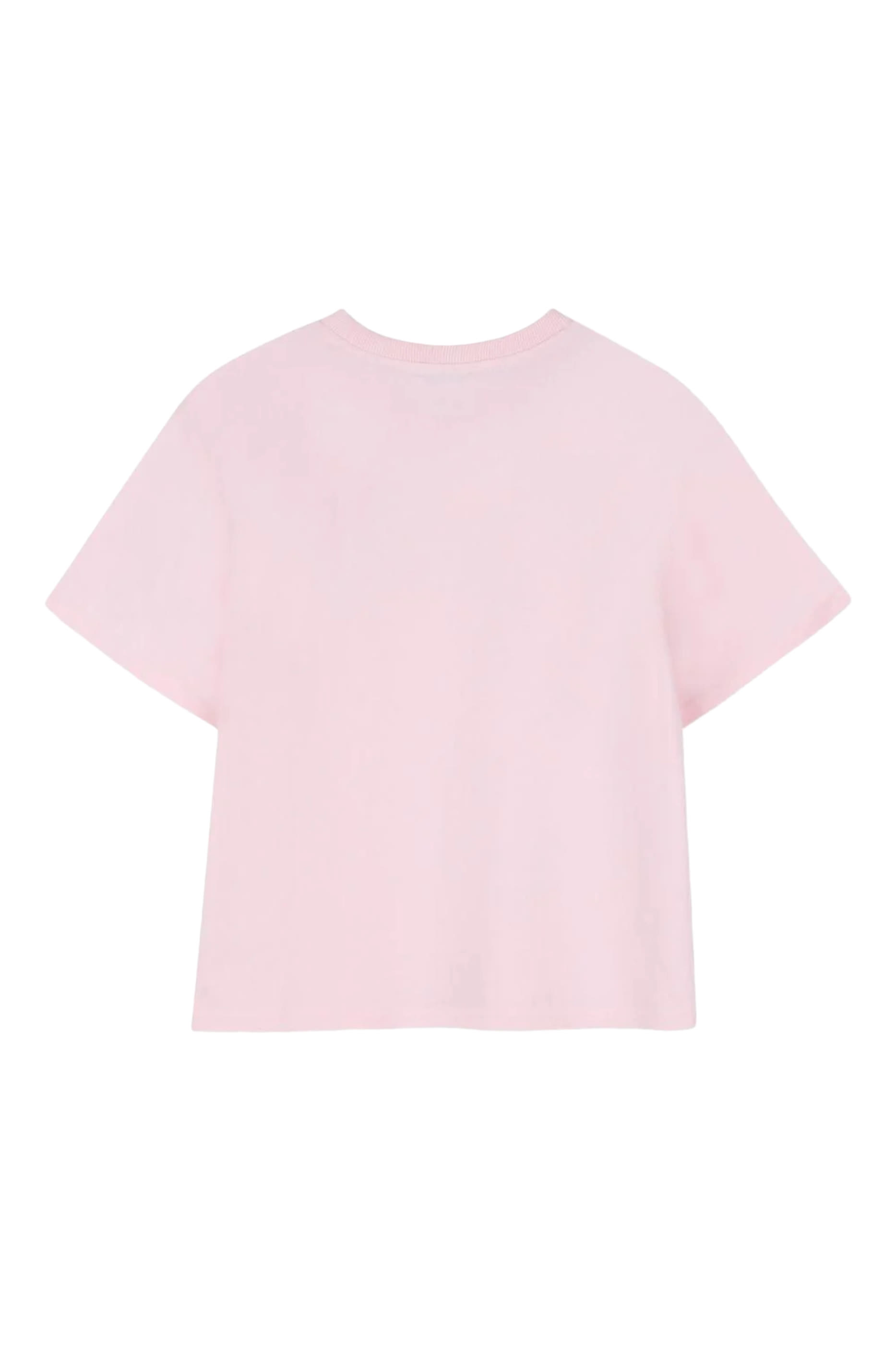 تيشيرت بشعار الماركة قطن للأطفال