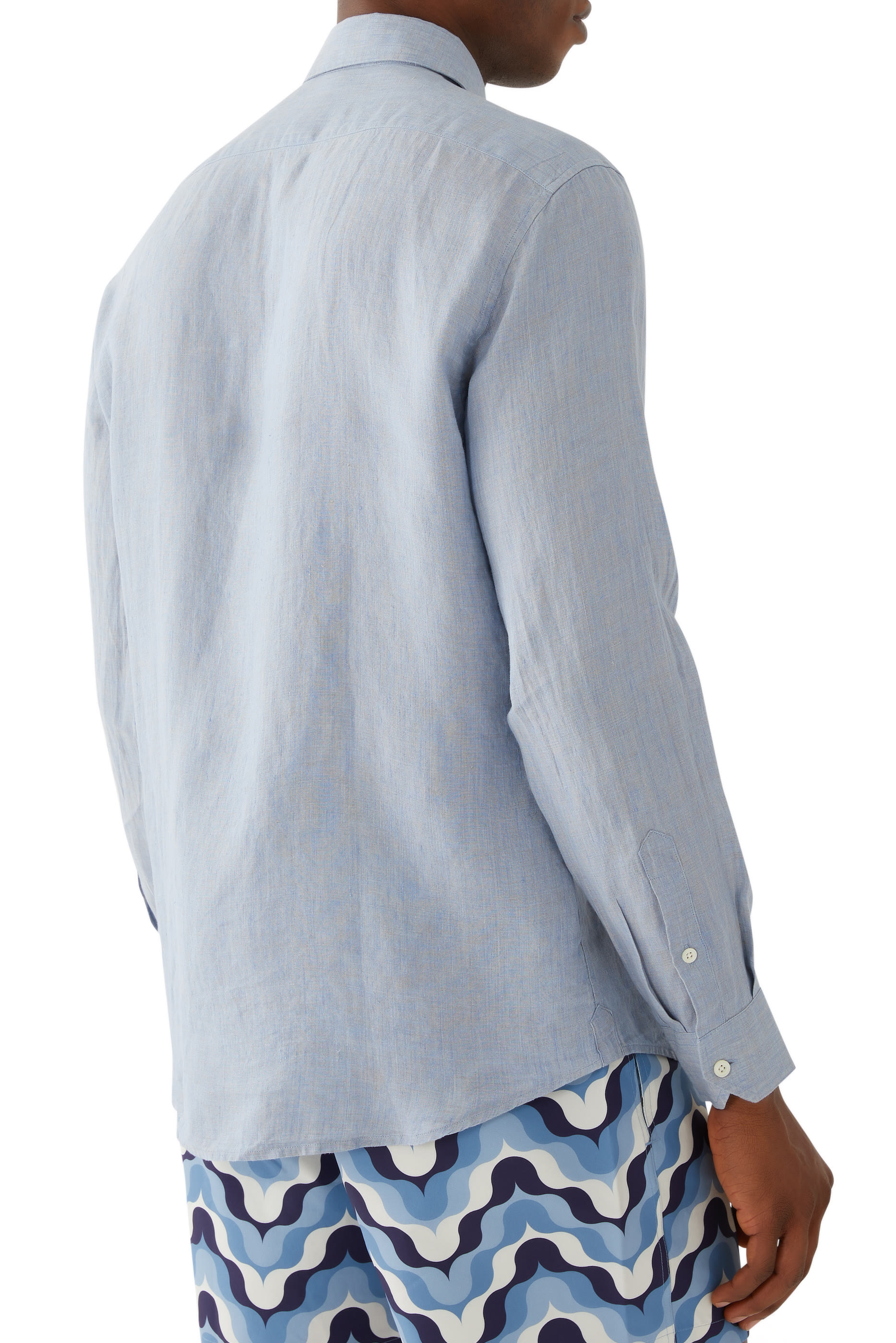 قميص أنطونيو بأكمام طويلة كتان