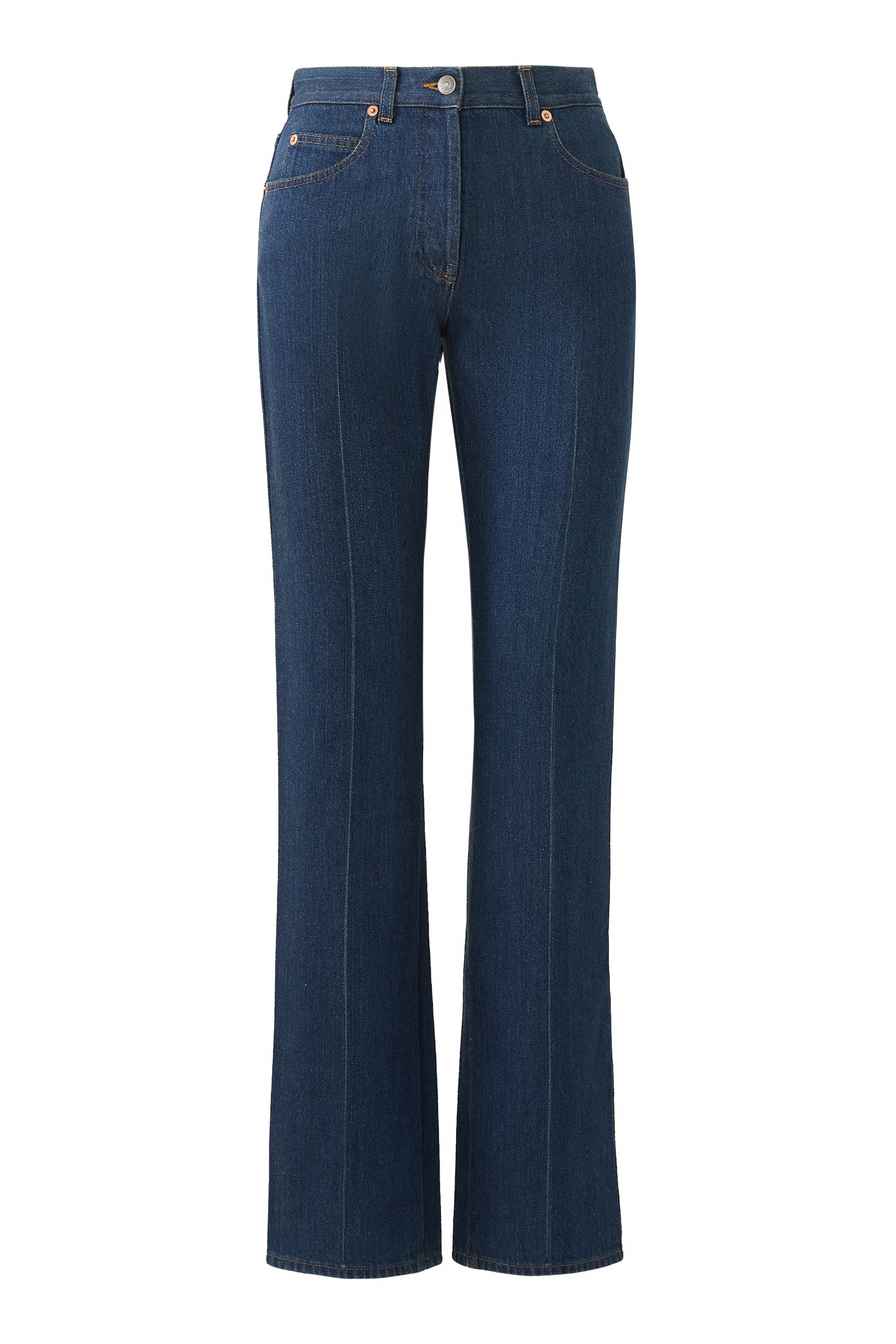 بنطال جينز بشعار الماركة وحلي لجام حصان