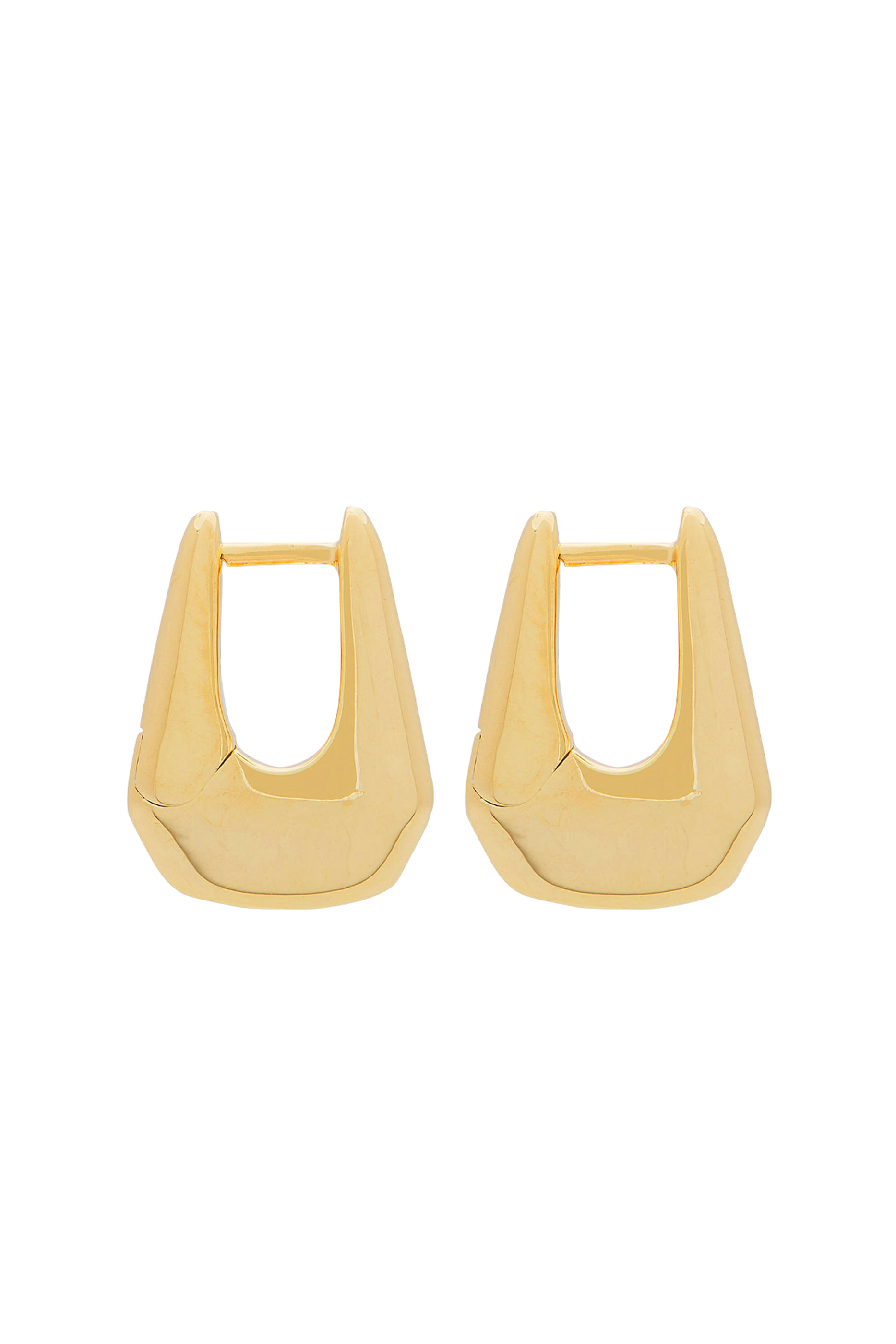 أقراط لوسي ويليامز صغيرة بتصميم دائري متدرج فضة استرلينية مطلية بذهب عيار 18