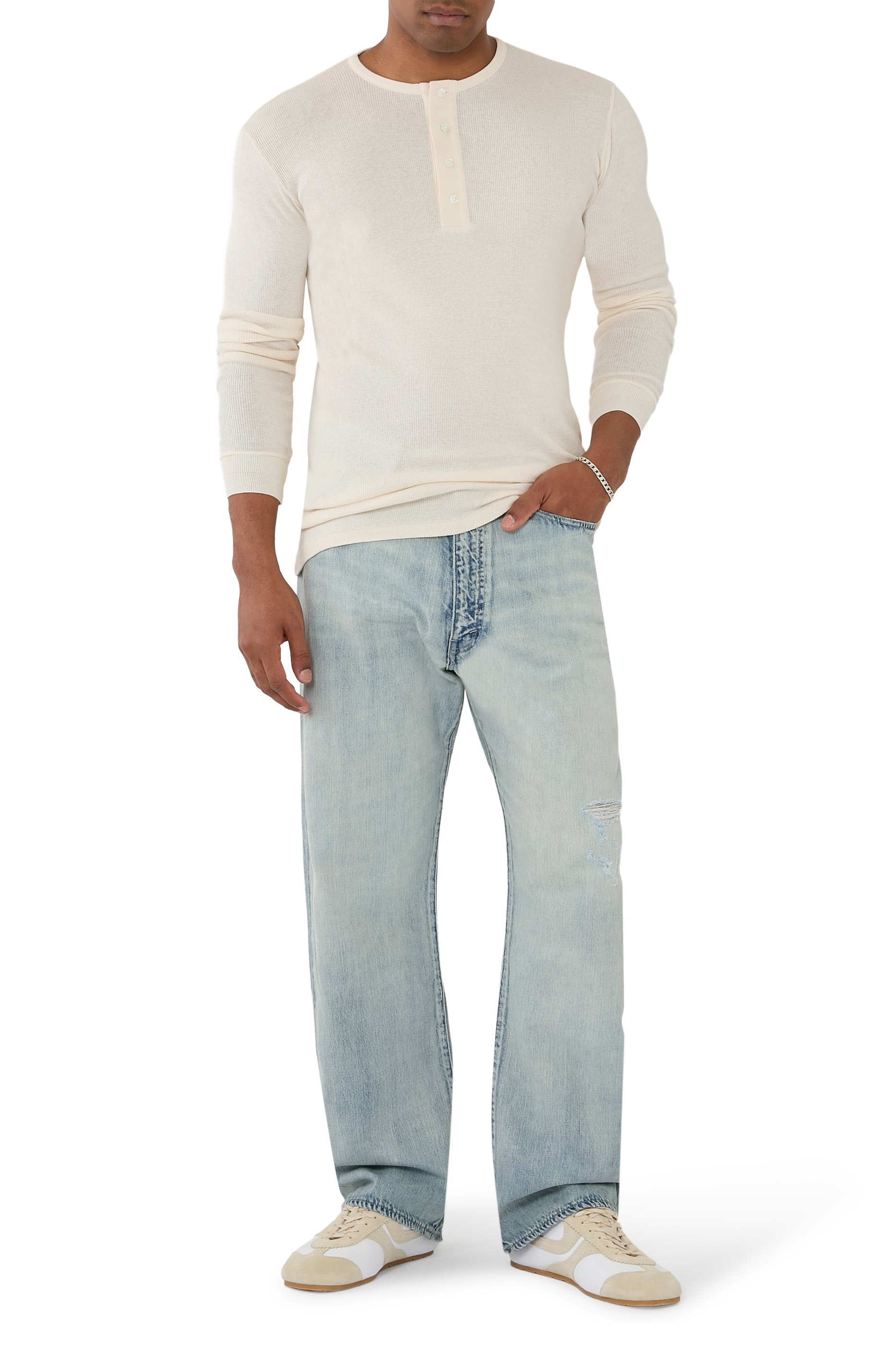 Faded Selvedge Light Denim Pants