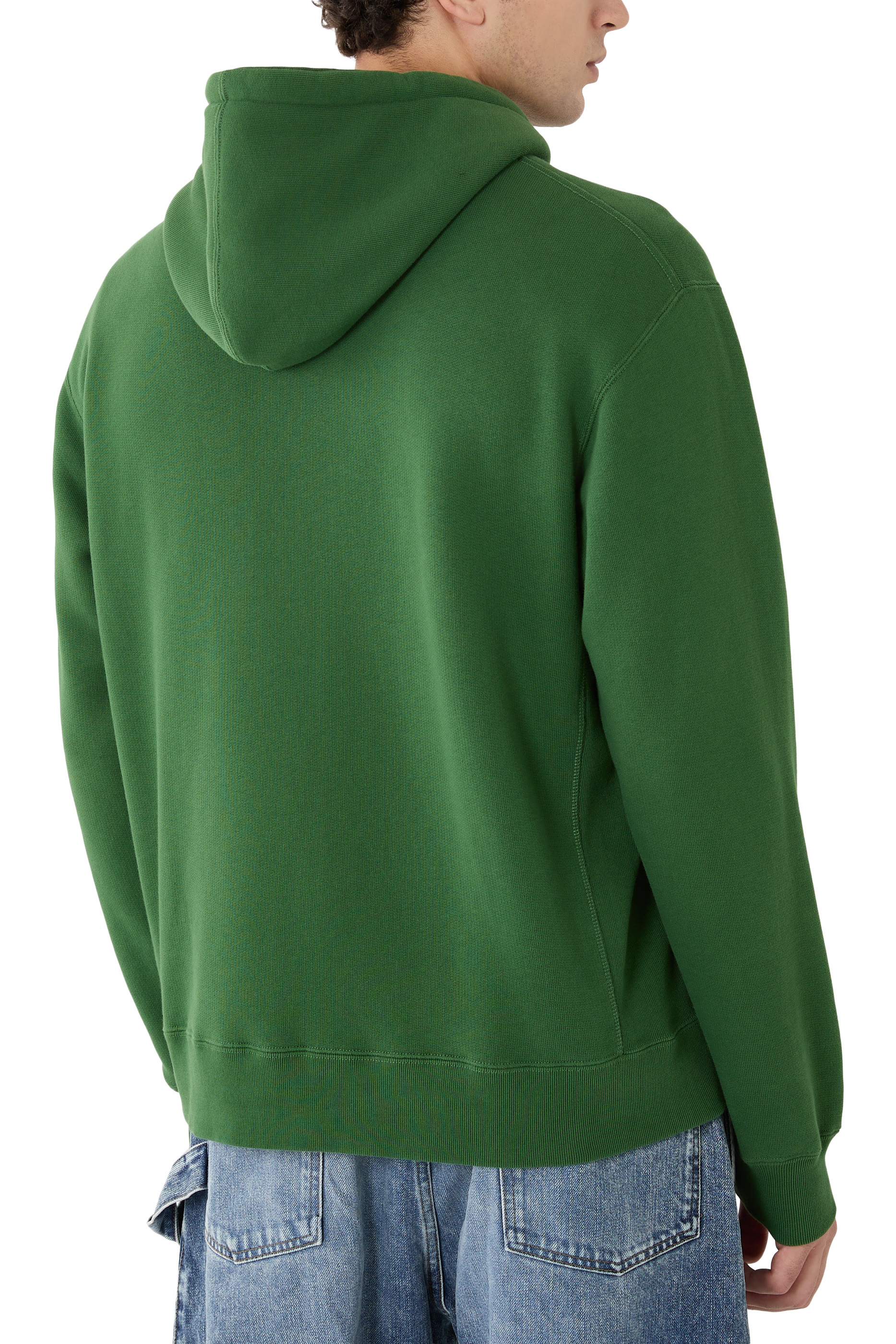 هودي بسحاب أمامي مزين بطبعة