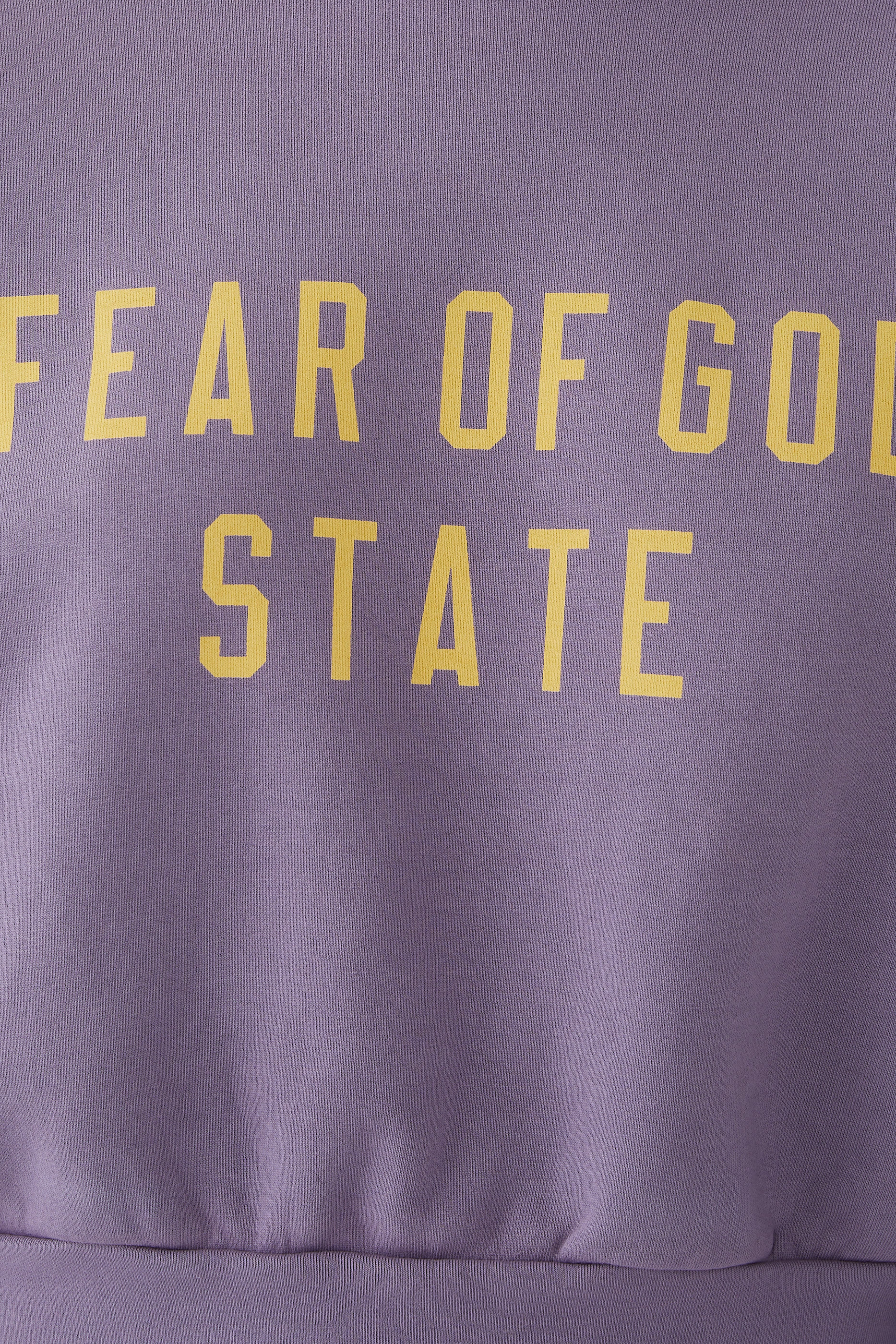 سويت شيرت بقصة قصيرة وياقة ضيقة صوف ثقيل الوزن خام