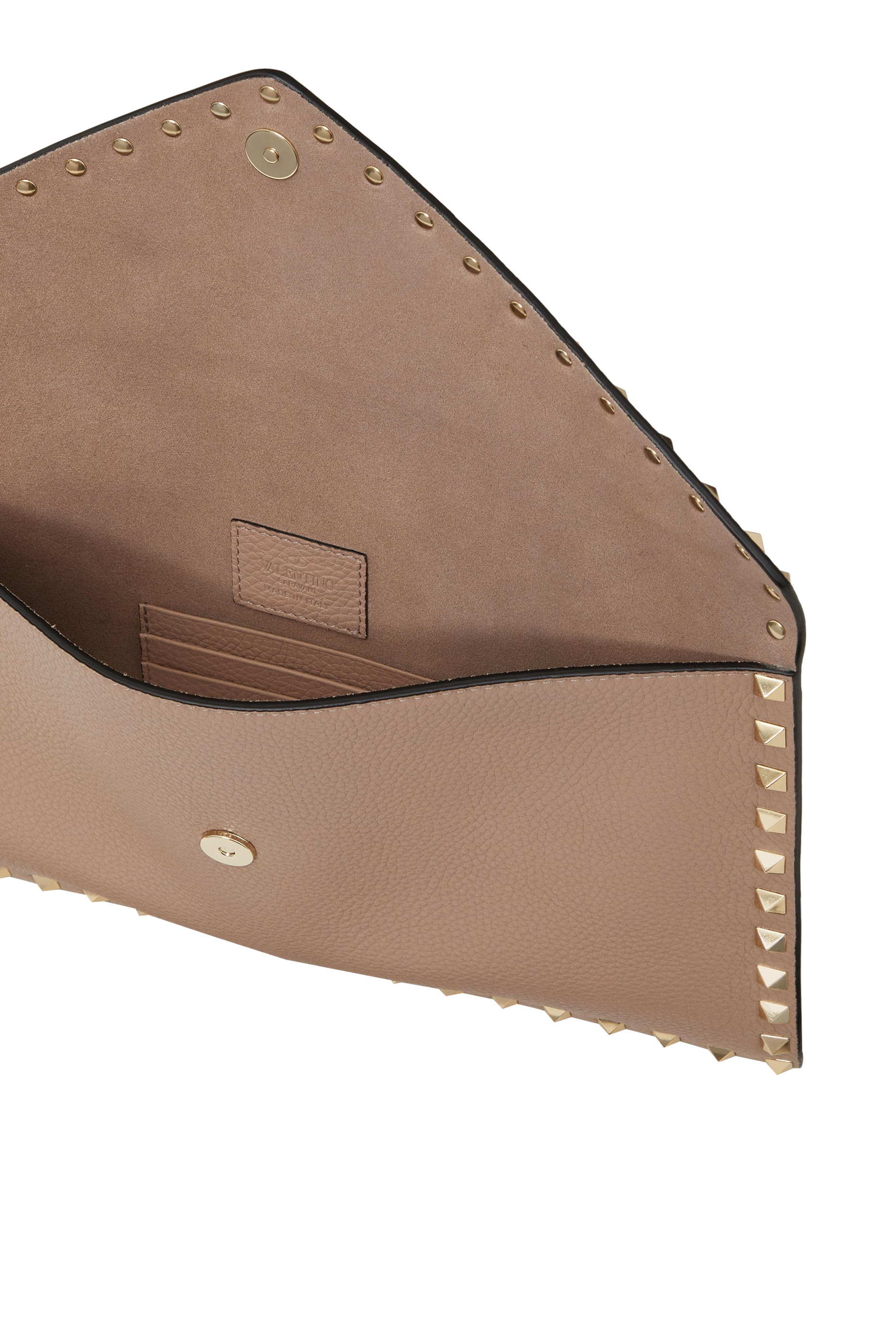 حقيبة فالنتينو غارافاني صغيرة مزينة بحلي هرمية