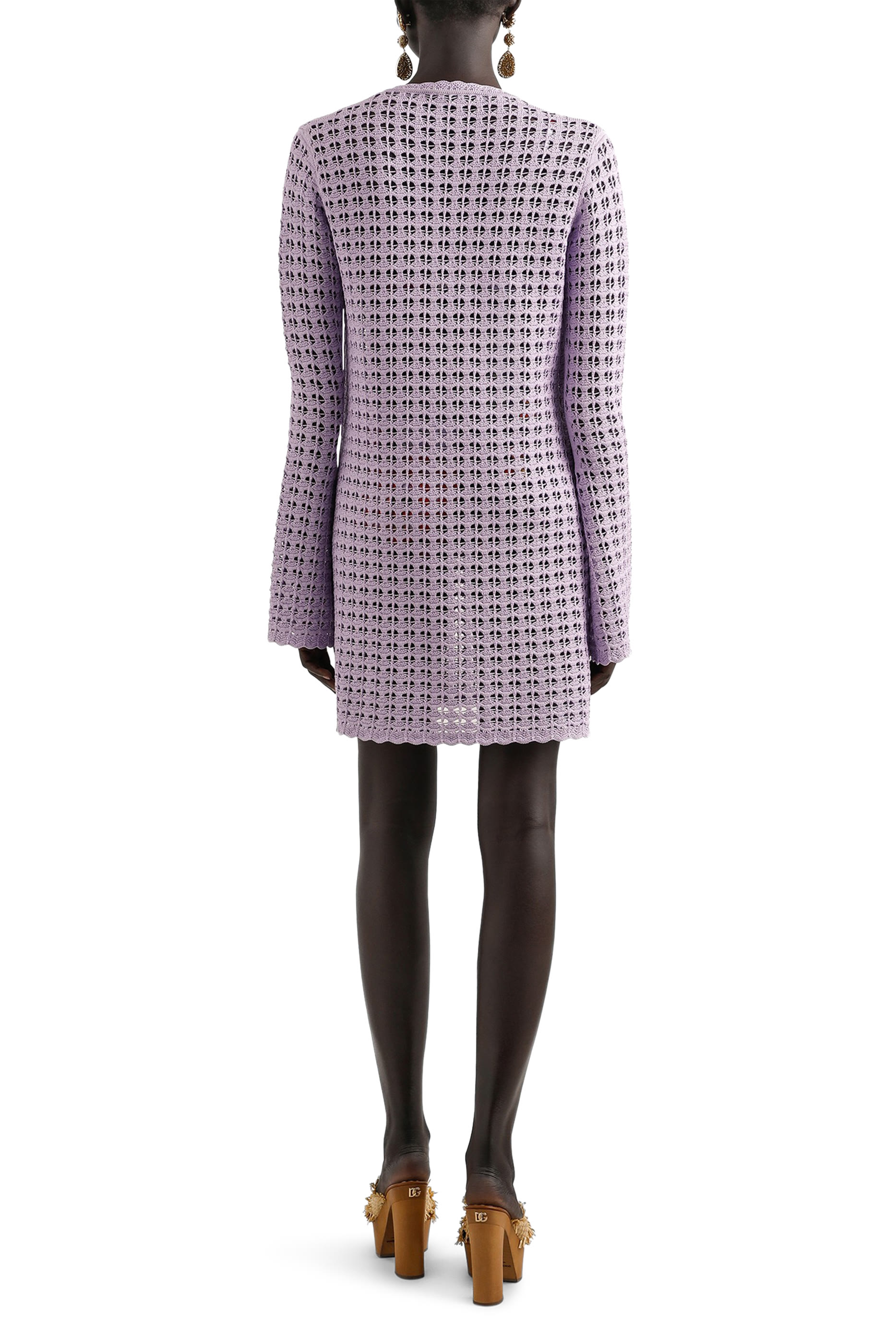 فستان قصير كروشيه