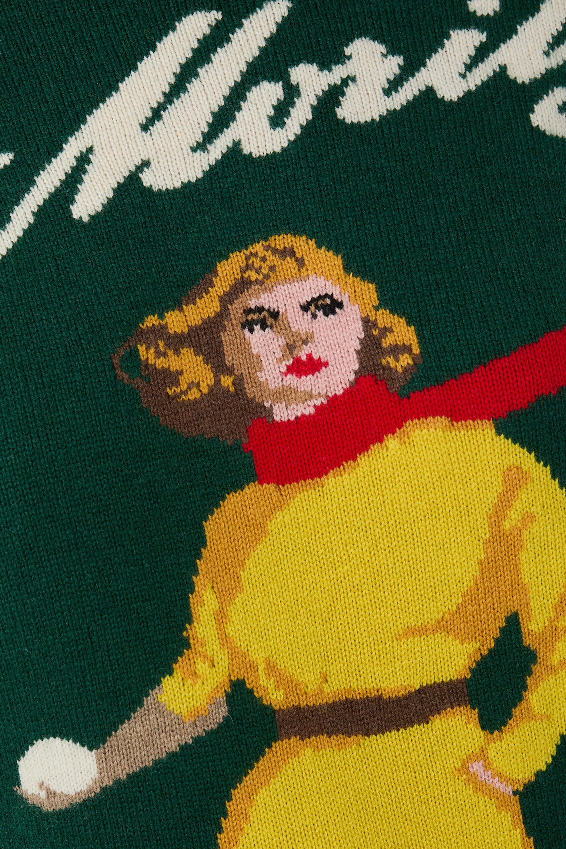 كنزة كوين بنقشة بطاقة بريدية سانت موريتز