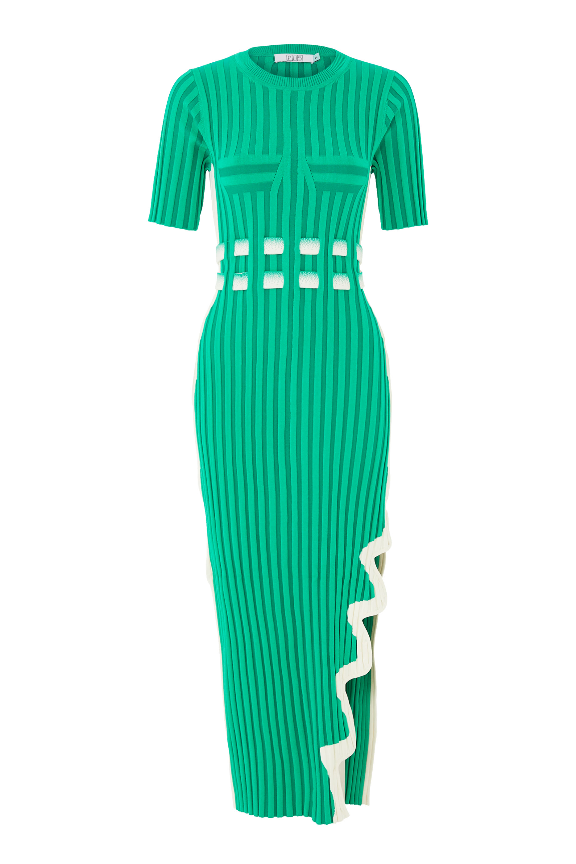 فستان جودي طويل بطيات