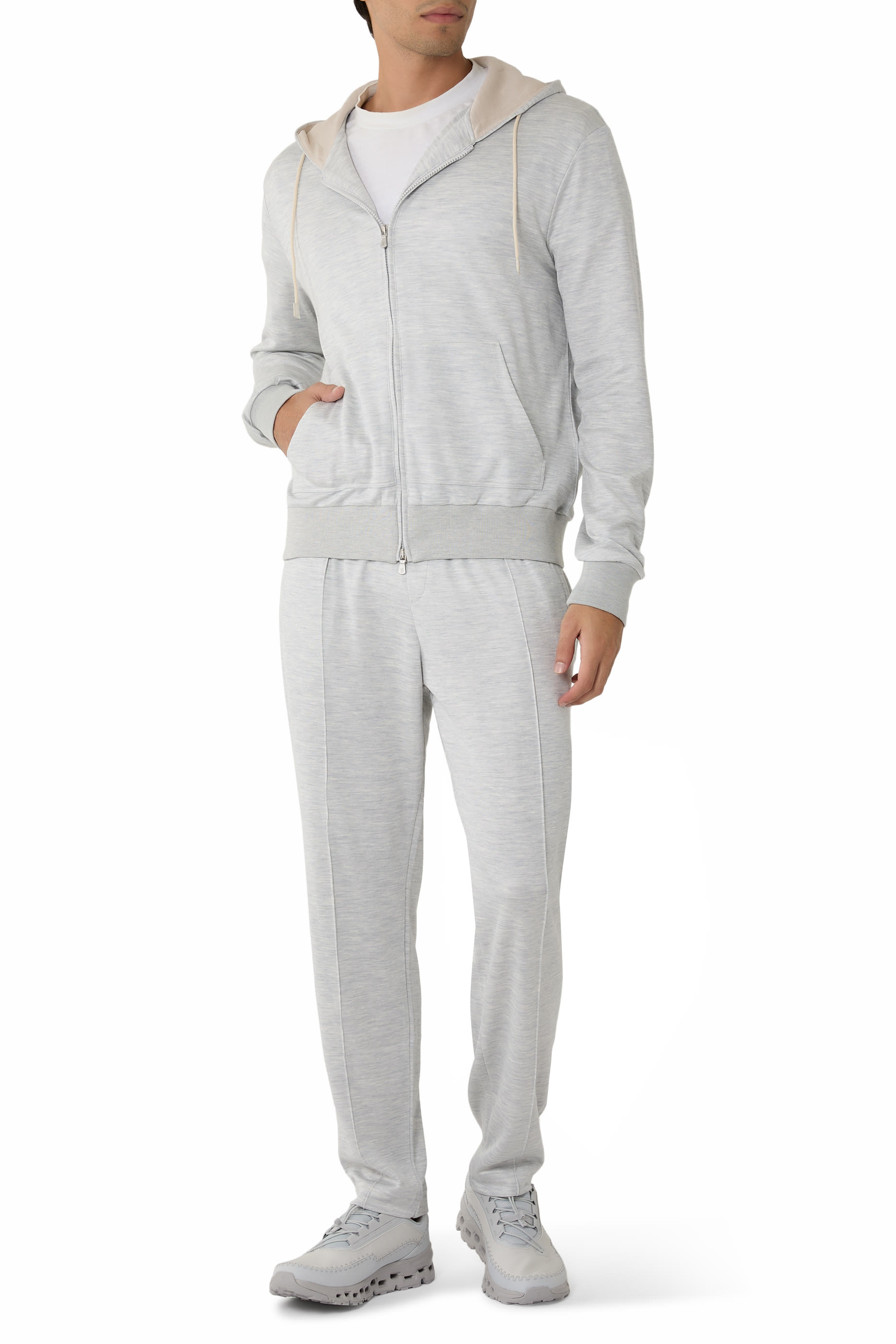 سويت شيرت بسحاب وغطاء للرأس