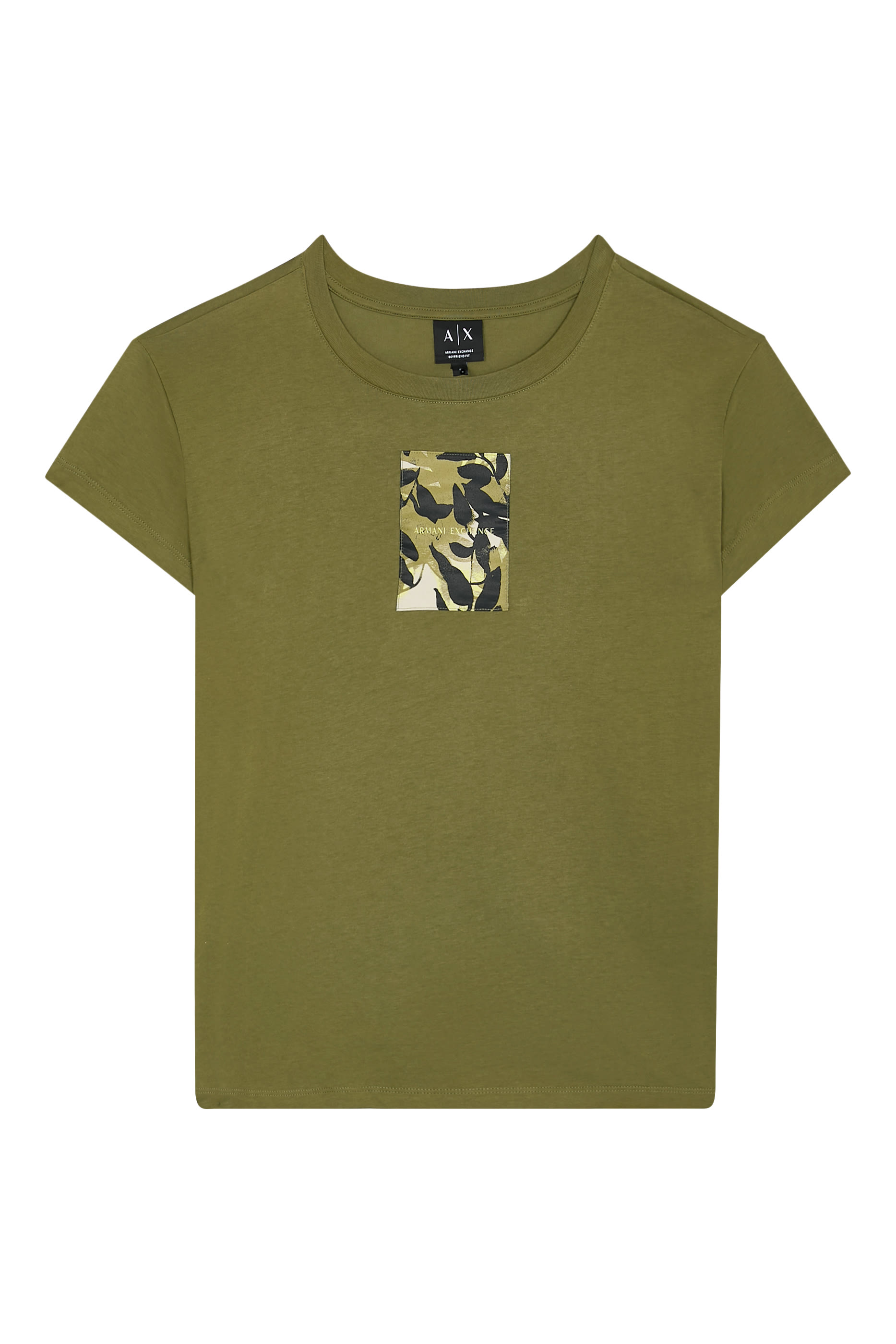 تيشيرت بقصة مريحة وطبعة شعار الماركة