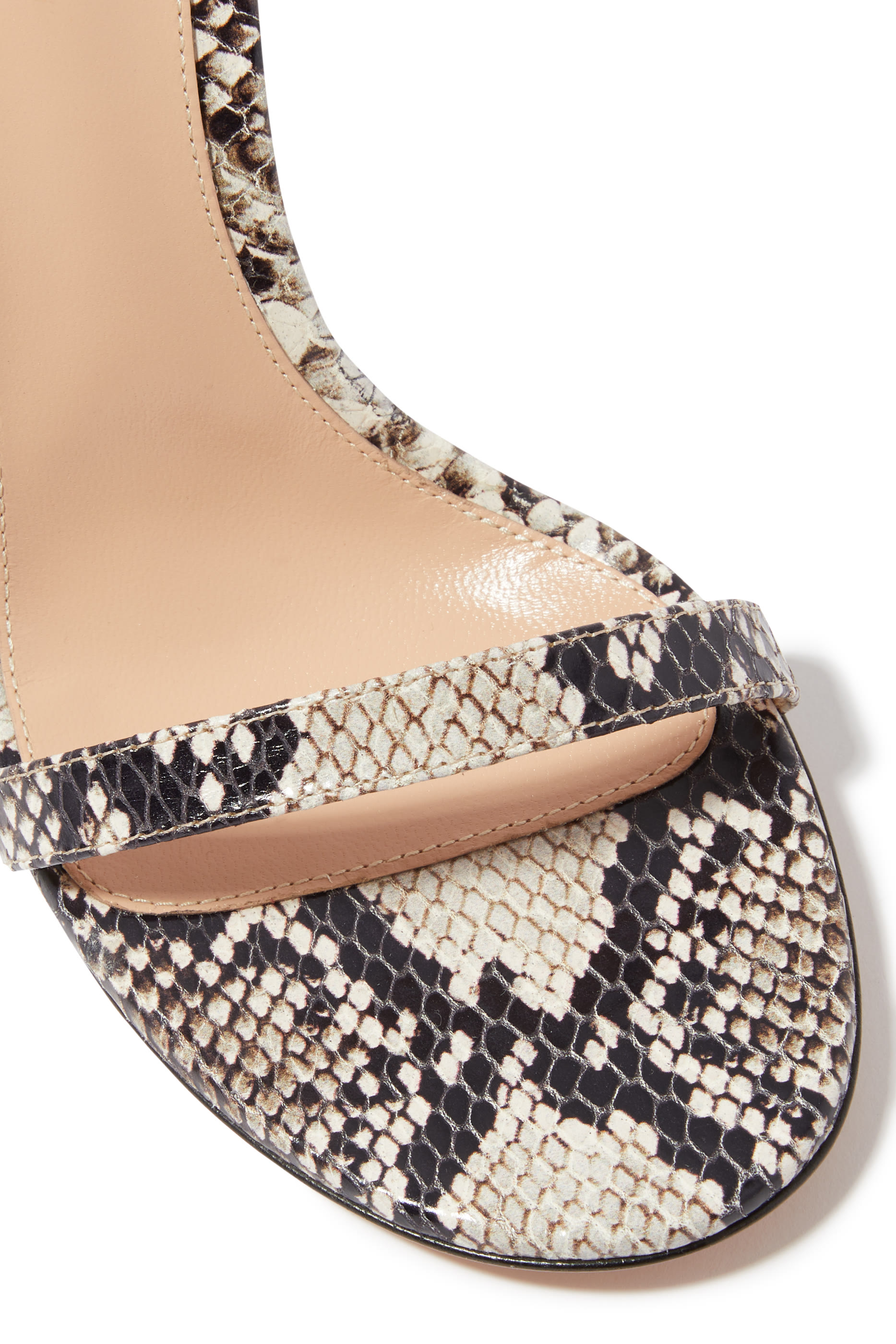 صندل 105 بطبعة جلد الأفعى جلد