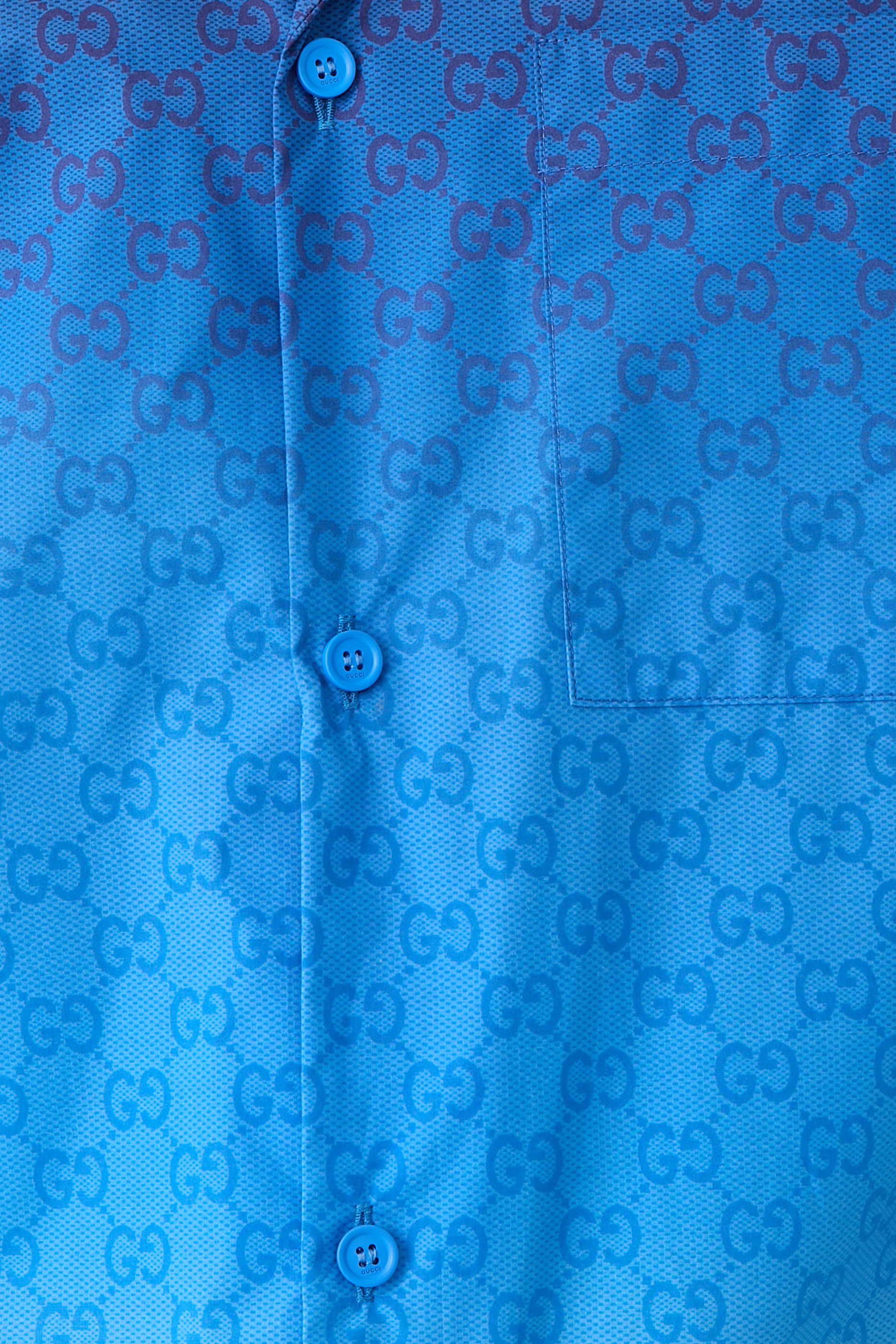 قميص بولينغ بطبعات قطن بوبلين