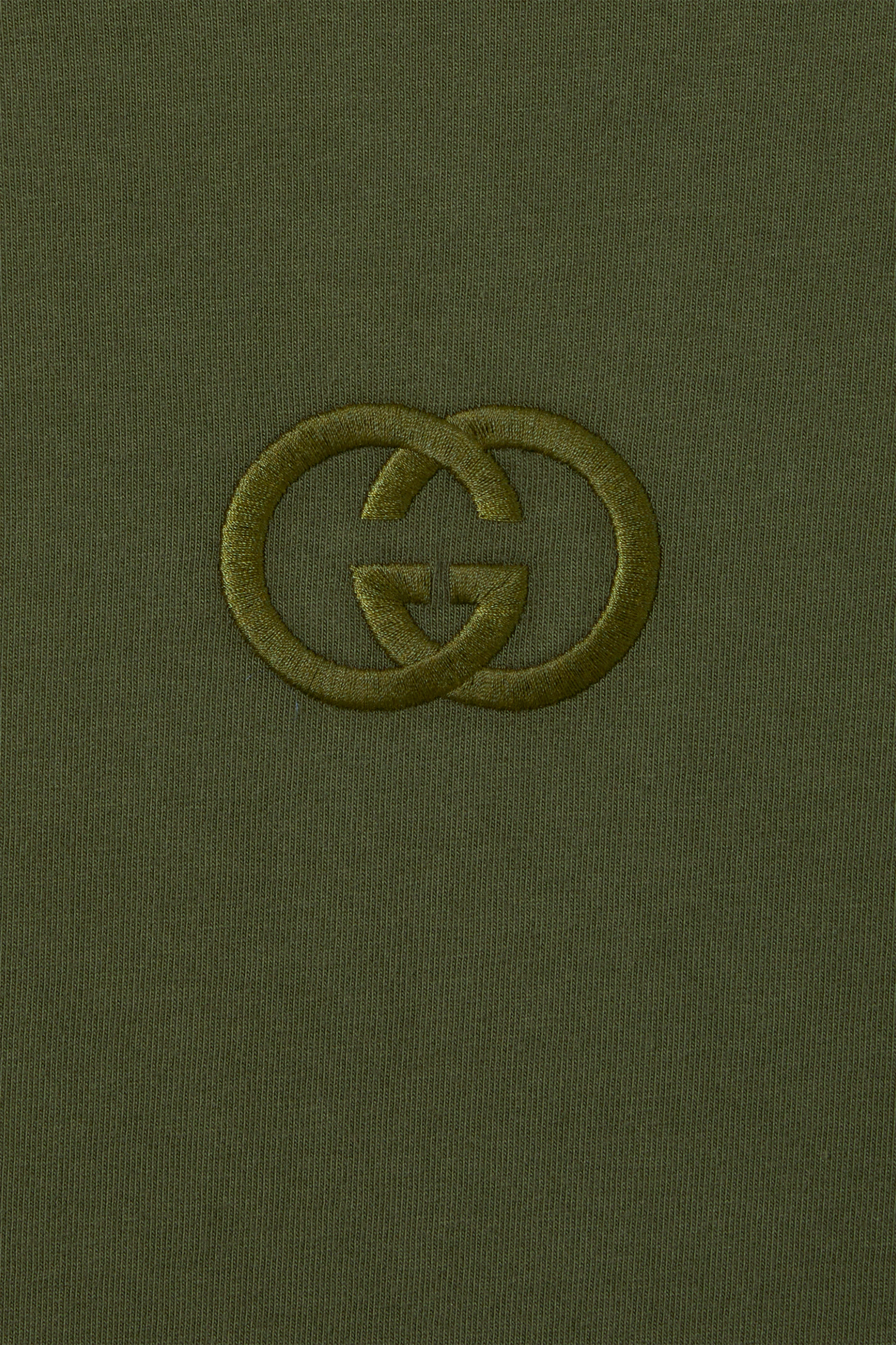 تيشيرت مطرز بشعار الماركة قطن جيرسيه