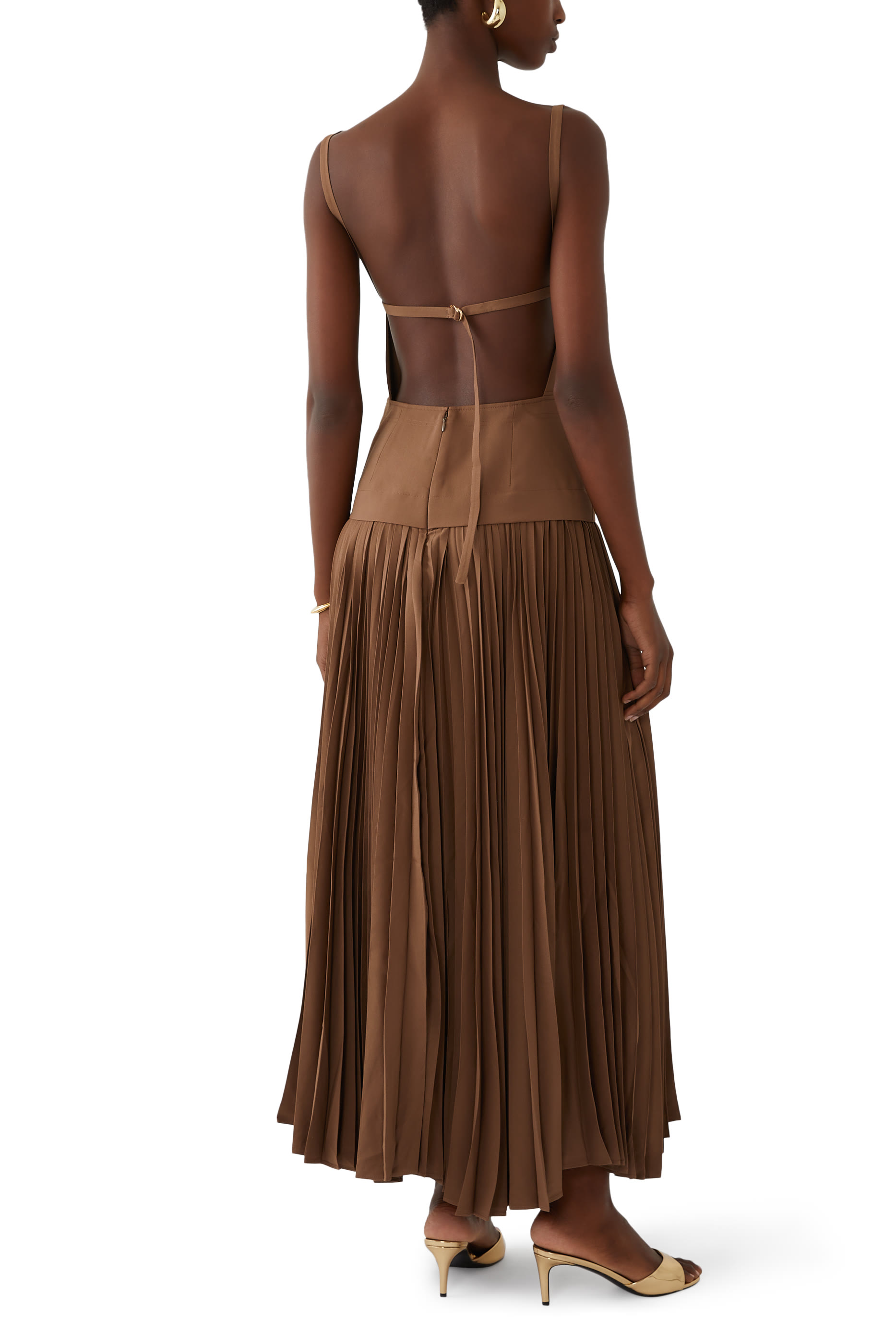 فستان ليسجيل متوسط الطول