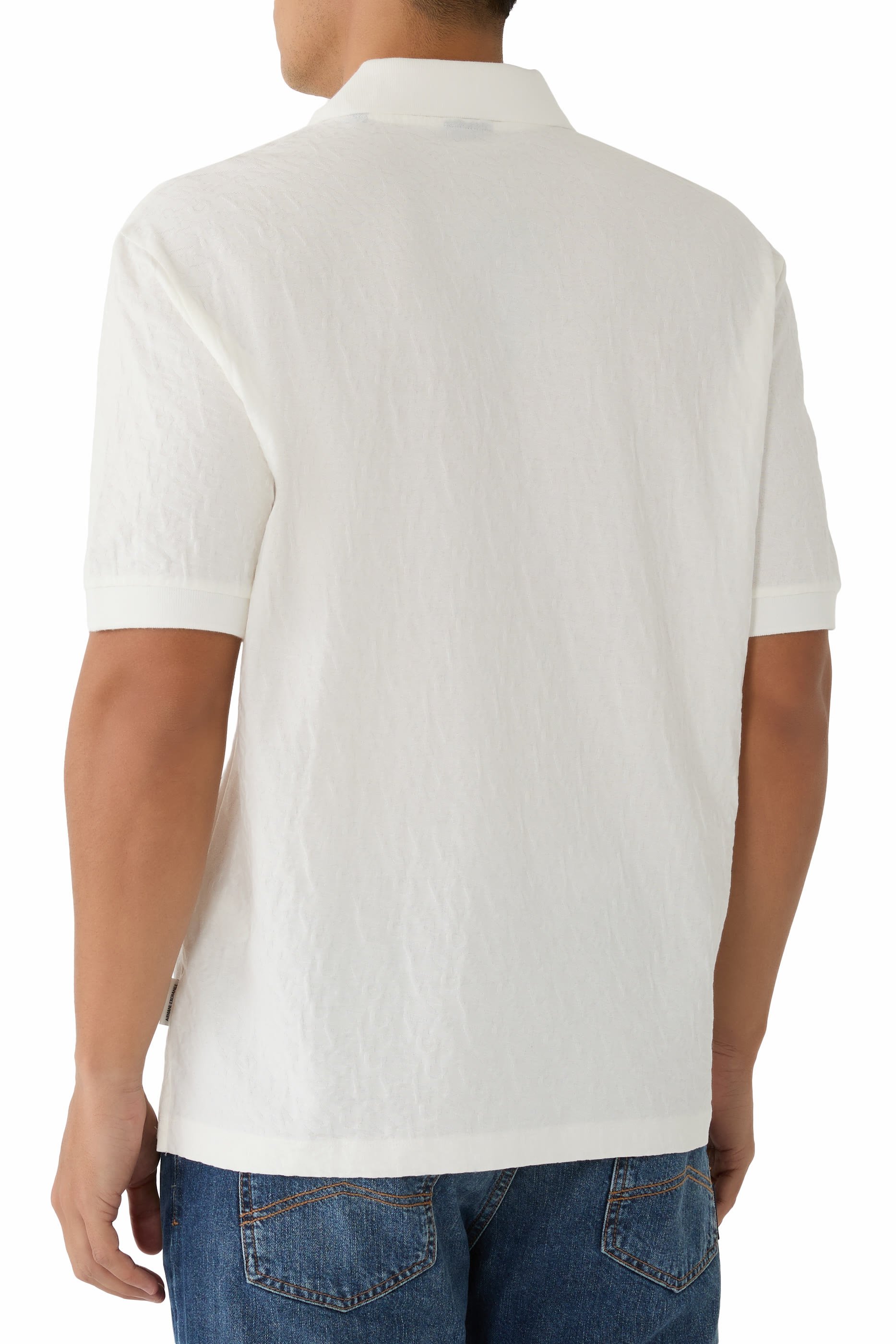 قميص بولو جاكار قطن 