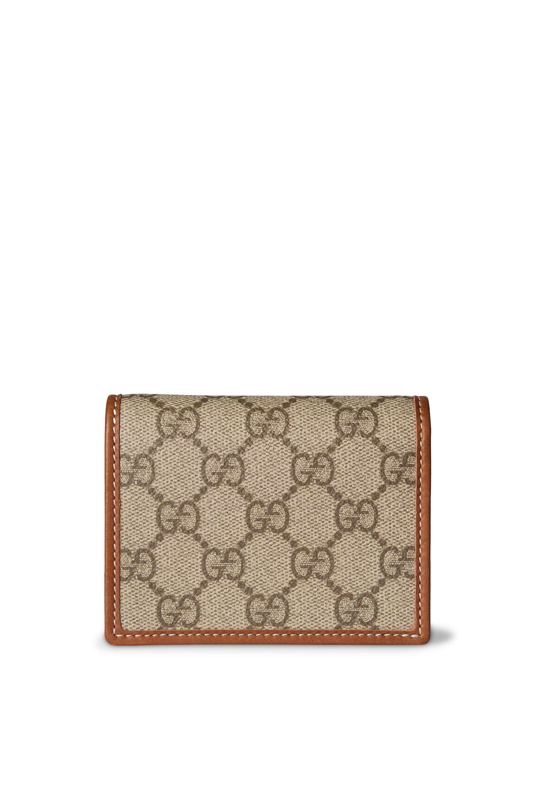 محفظة صغيرة بنقشة حرفي شعار الماركة