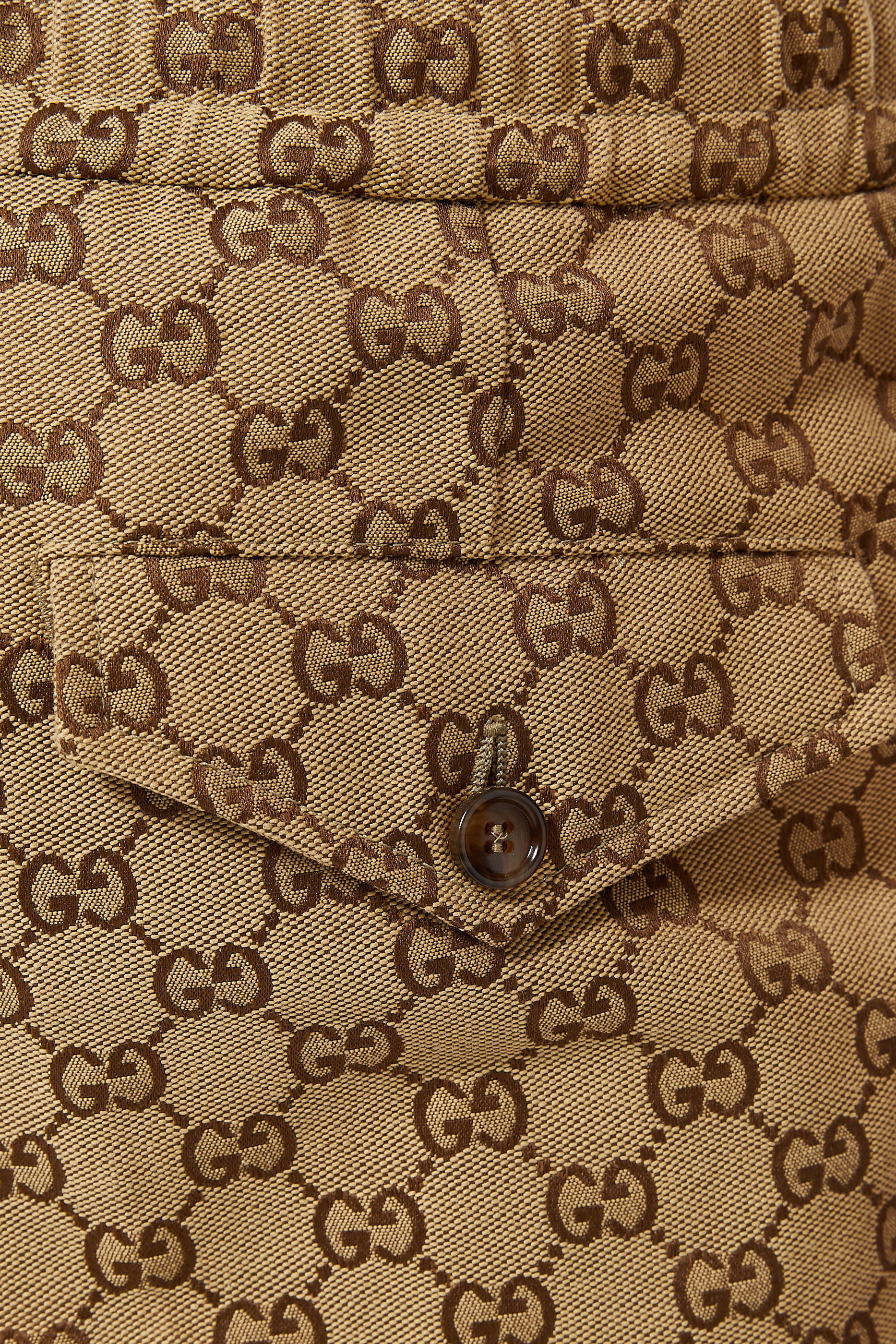 بنطال رياضي قماش قنب بنقشة حروف شعار الماركة