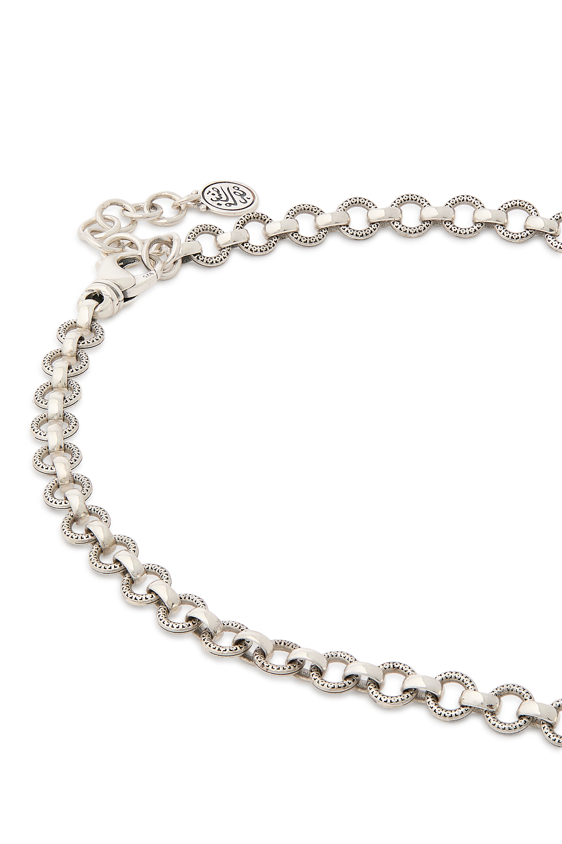 قلادة وي آر وان مرصعة بتوباز أزرق، فضة إسترلينية وذهب أصفر عيار 18